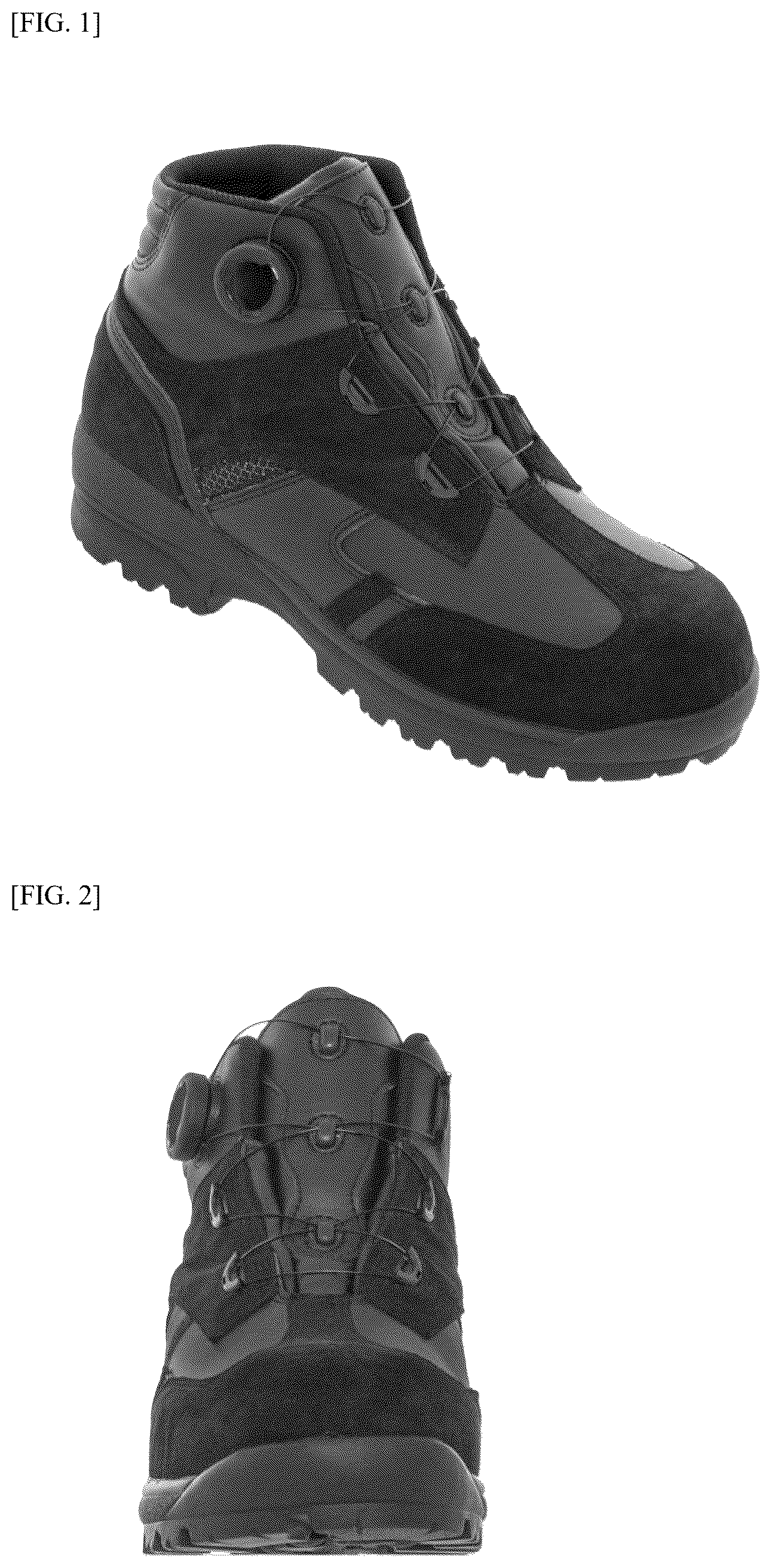 Patent USD1123324 Figure 1 – Safety shoe