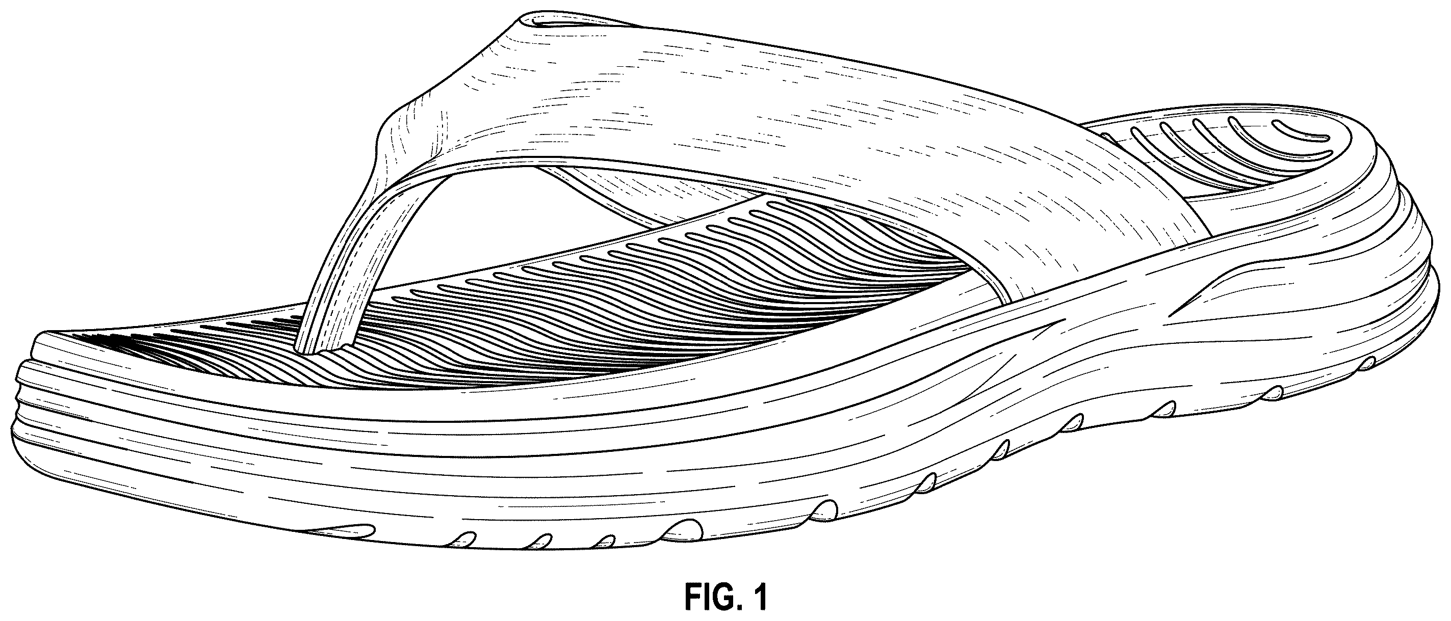 Patent USD1123329 — Flip flop — Figure 1