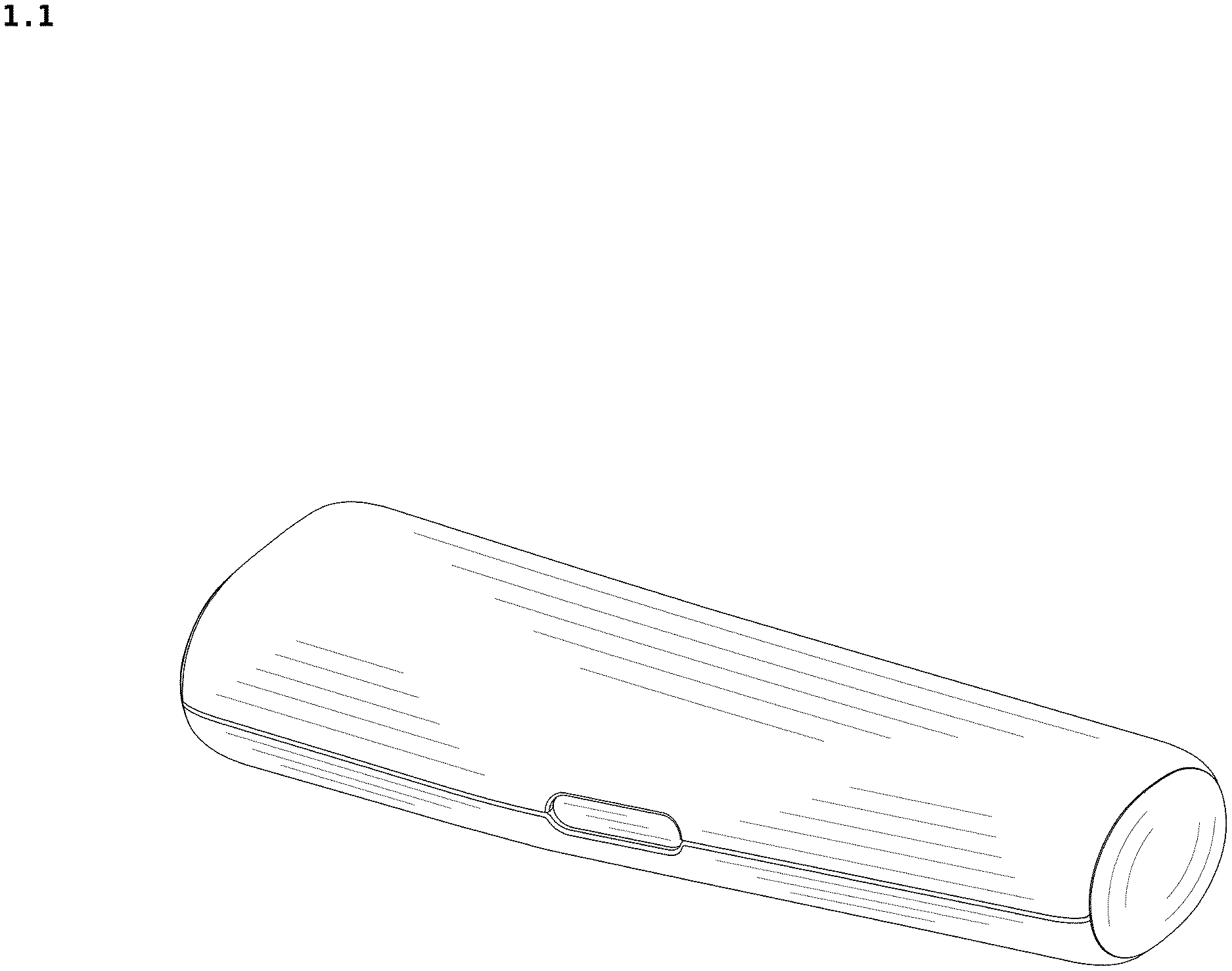 Patent USD1123353 Figure 1 – Oral cleansing device case