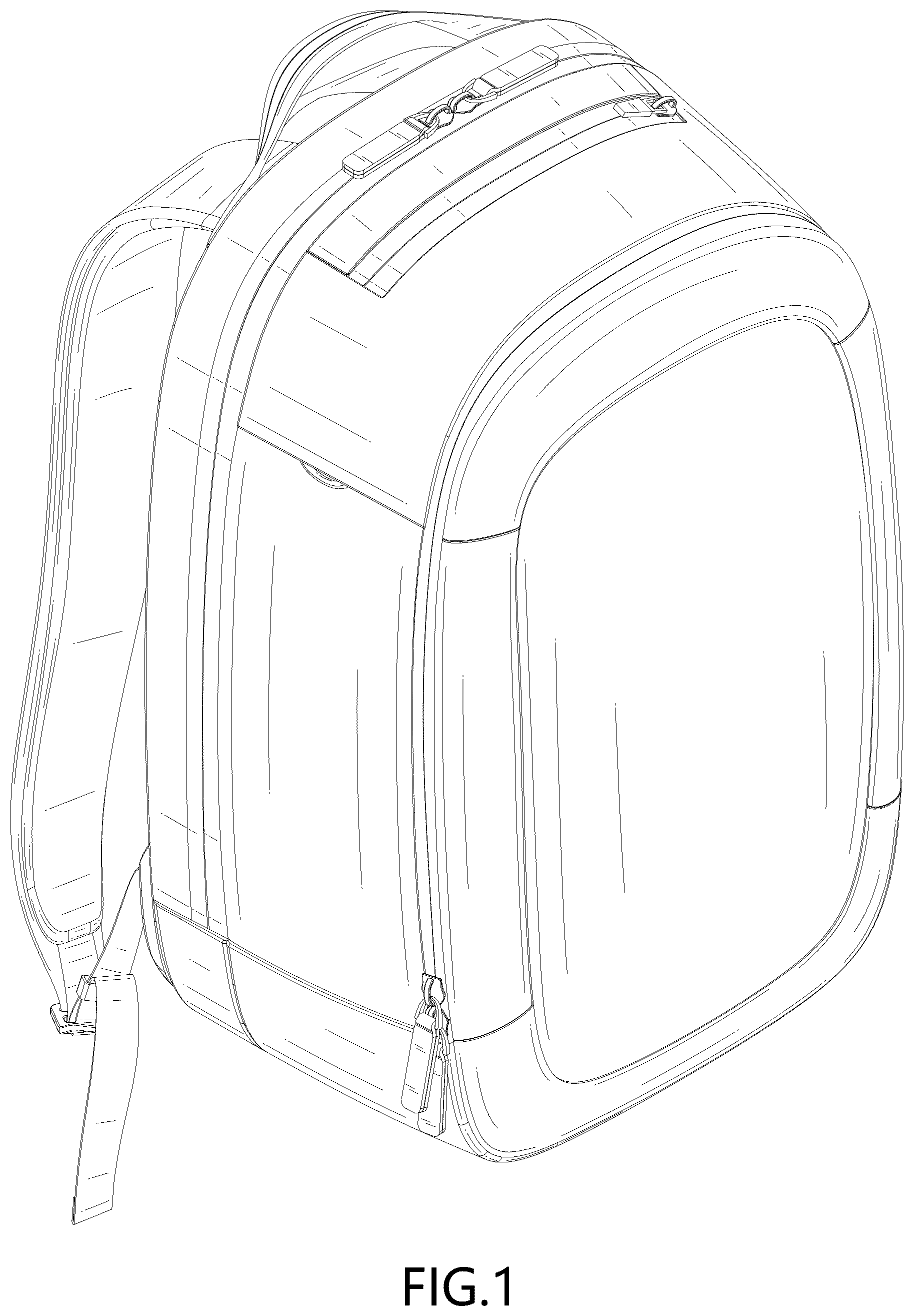 Patent USD1123360 — Backpack — Figure 1