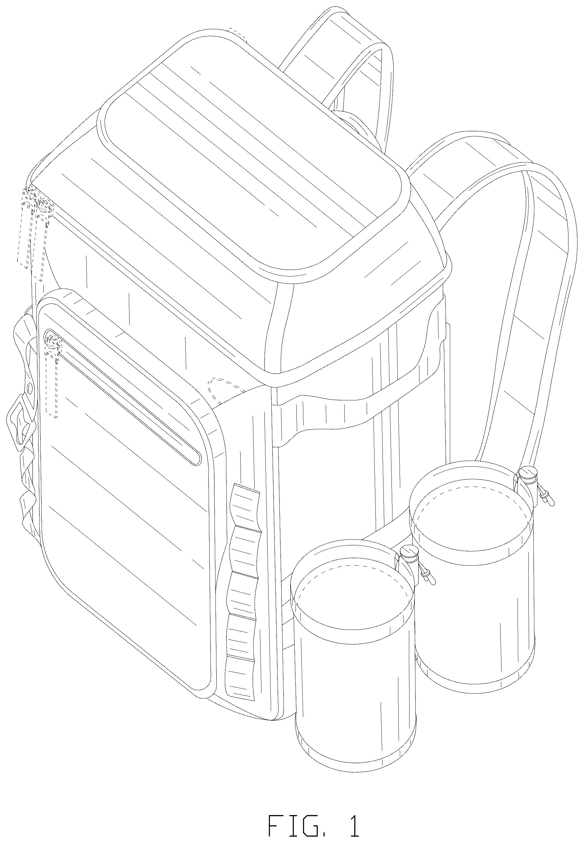 Patent USD1123361 Figure 1 – Insulated bag