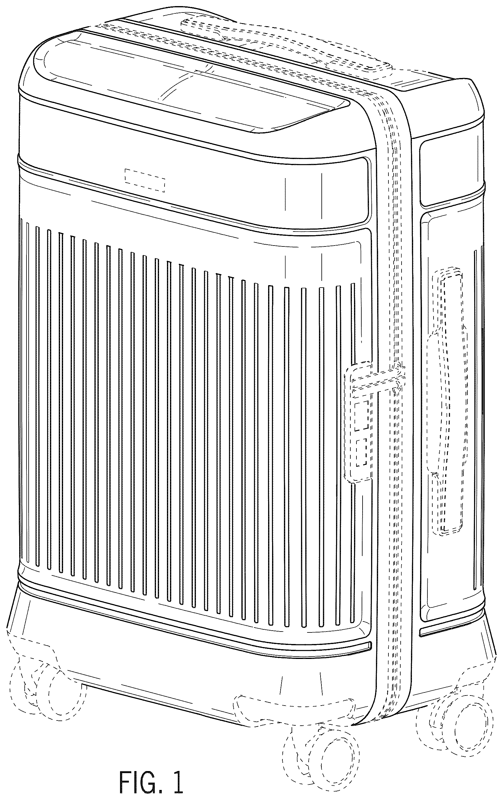 Patent USD1123382 Figure 1 – Luggage case