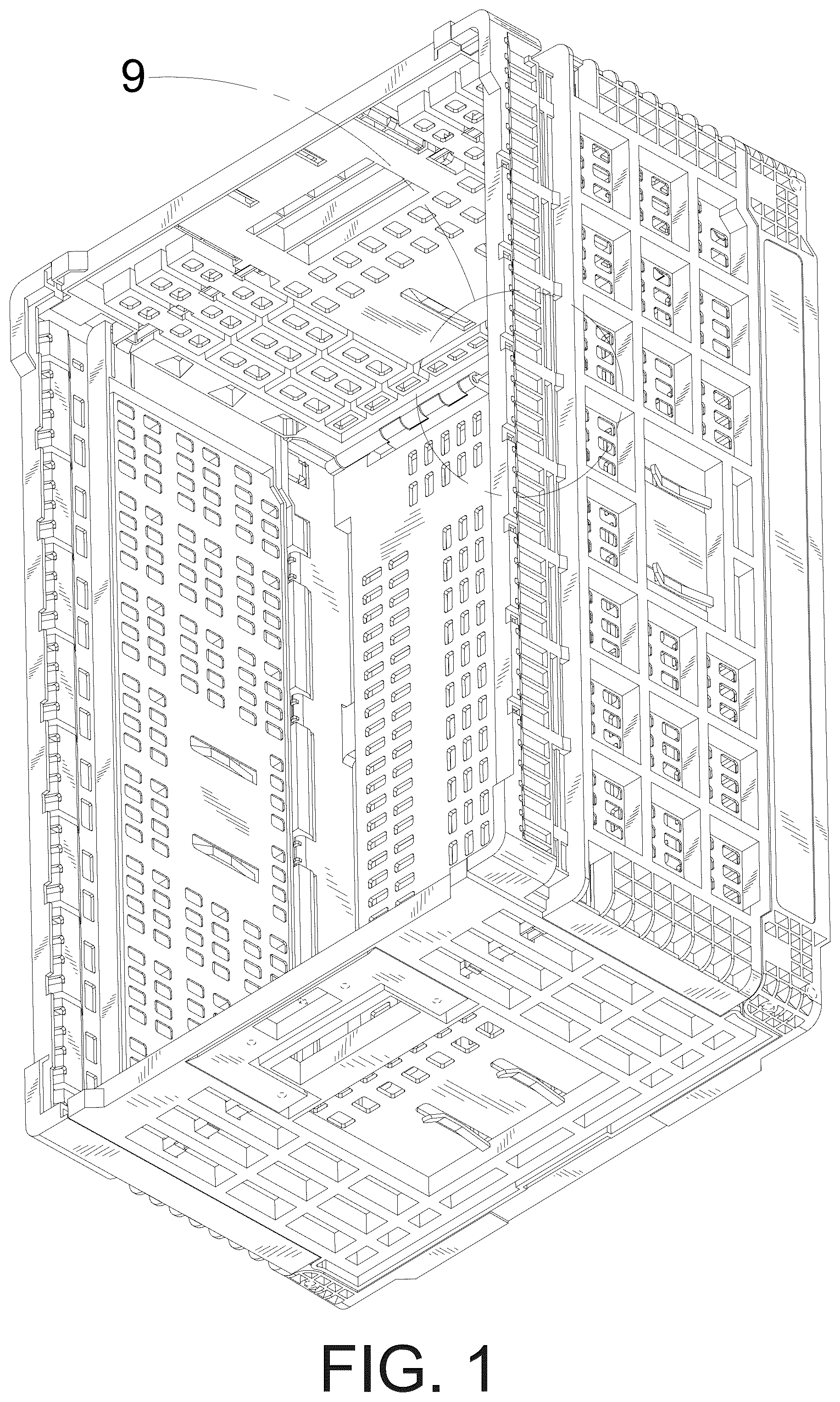 Patent USD1123397 — Folding basket — Figure 1