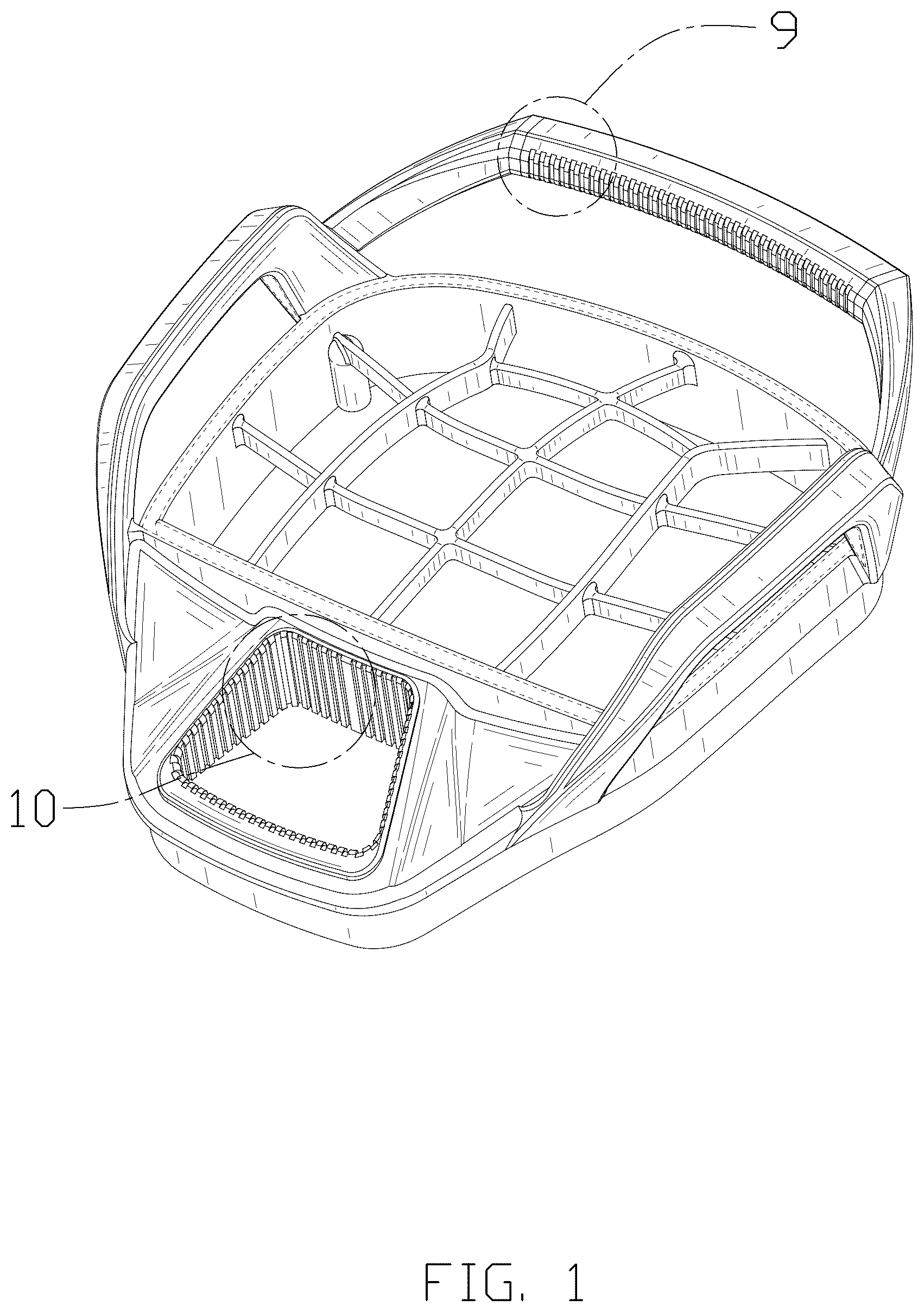 Patent USD1123399 — Golf bag divider top — Figure 1