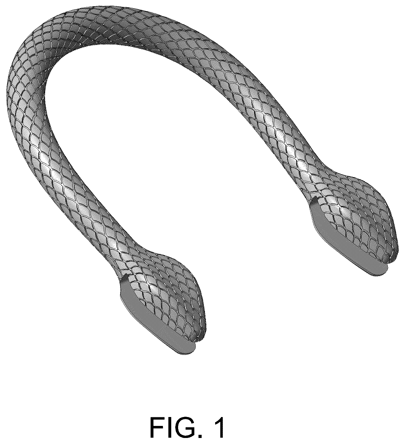 Patent USD1123401 — Handle of a handbag — Figure 1