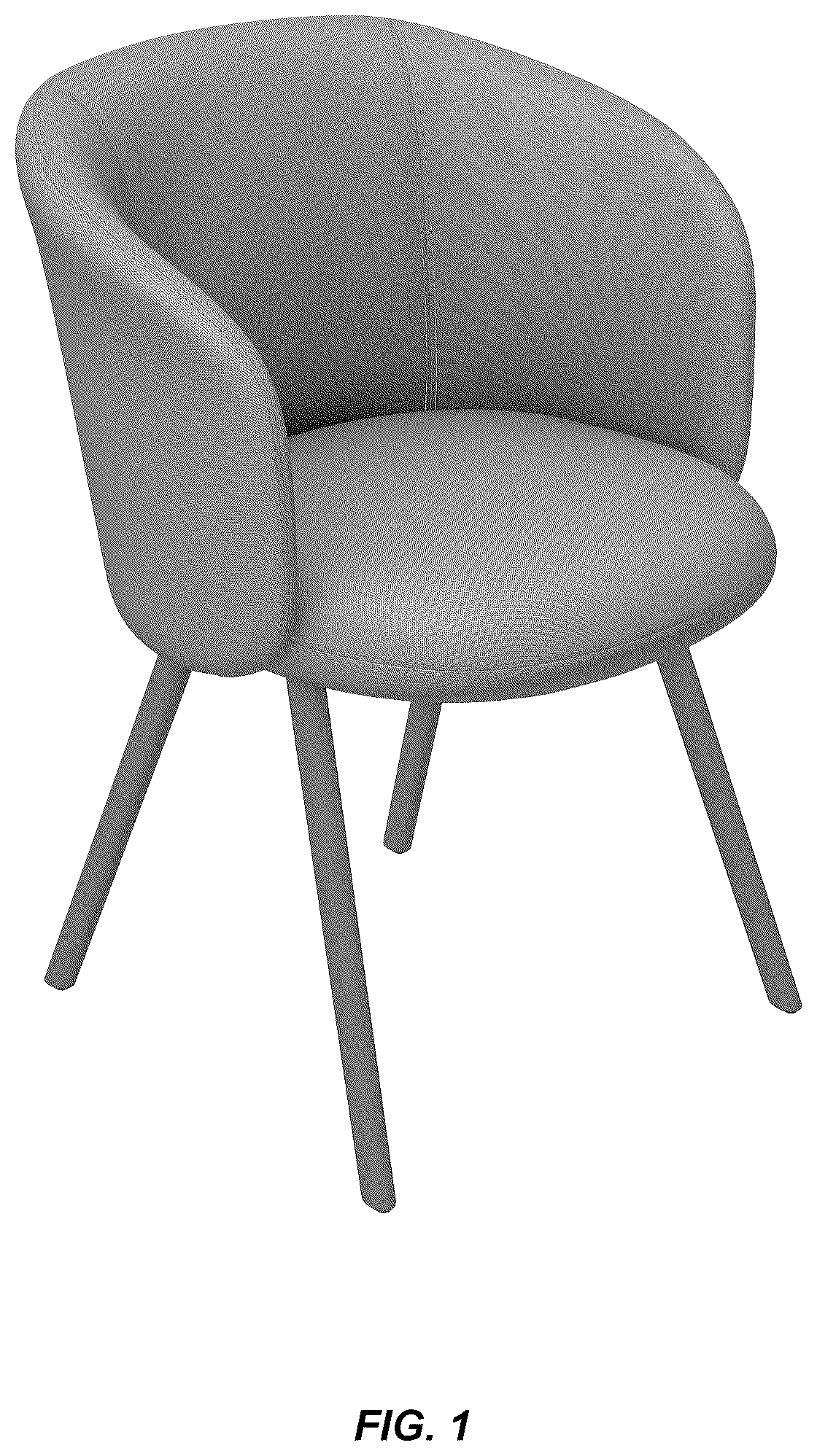Patent USD1123416 Figure 1 – Chair
