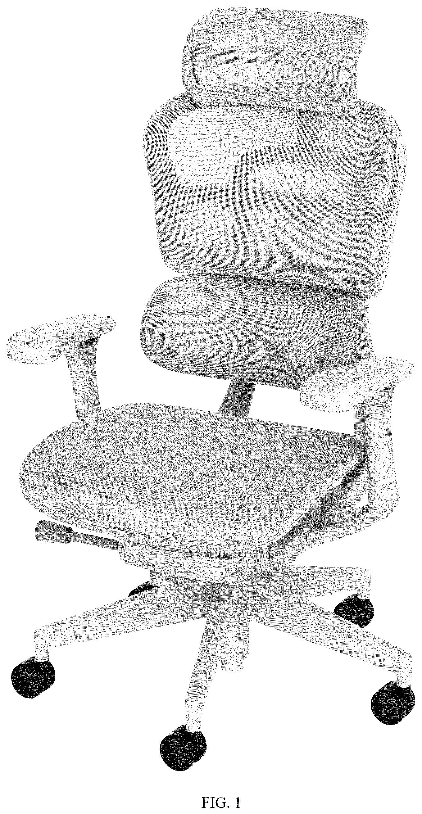 Patent USD1123429 — Chair — Figure 1