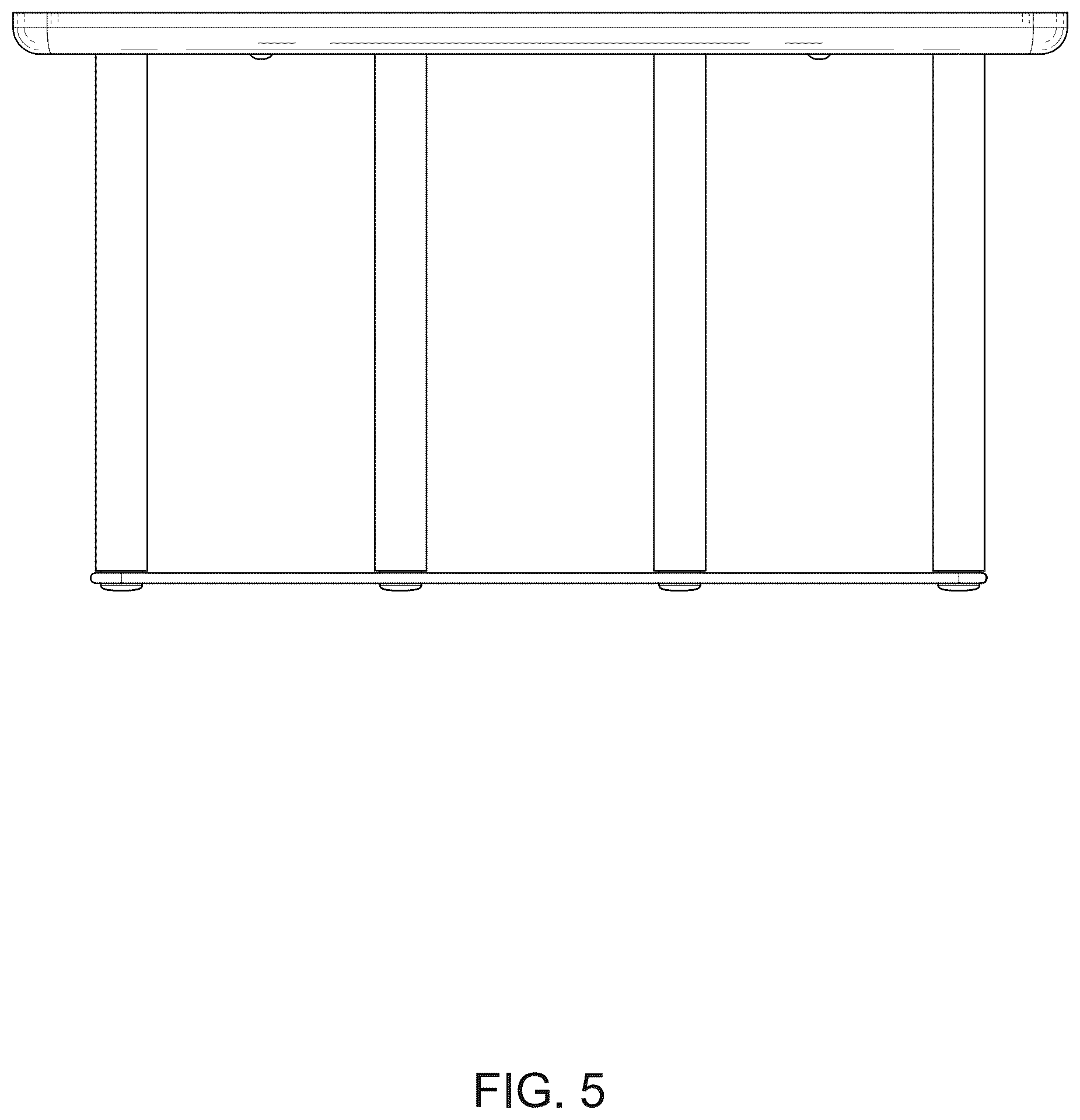 Patent USD1123438 Figure 5 – Board rack