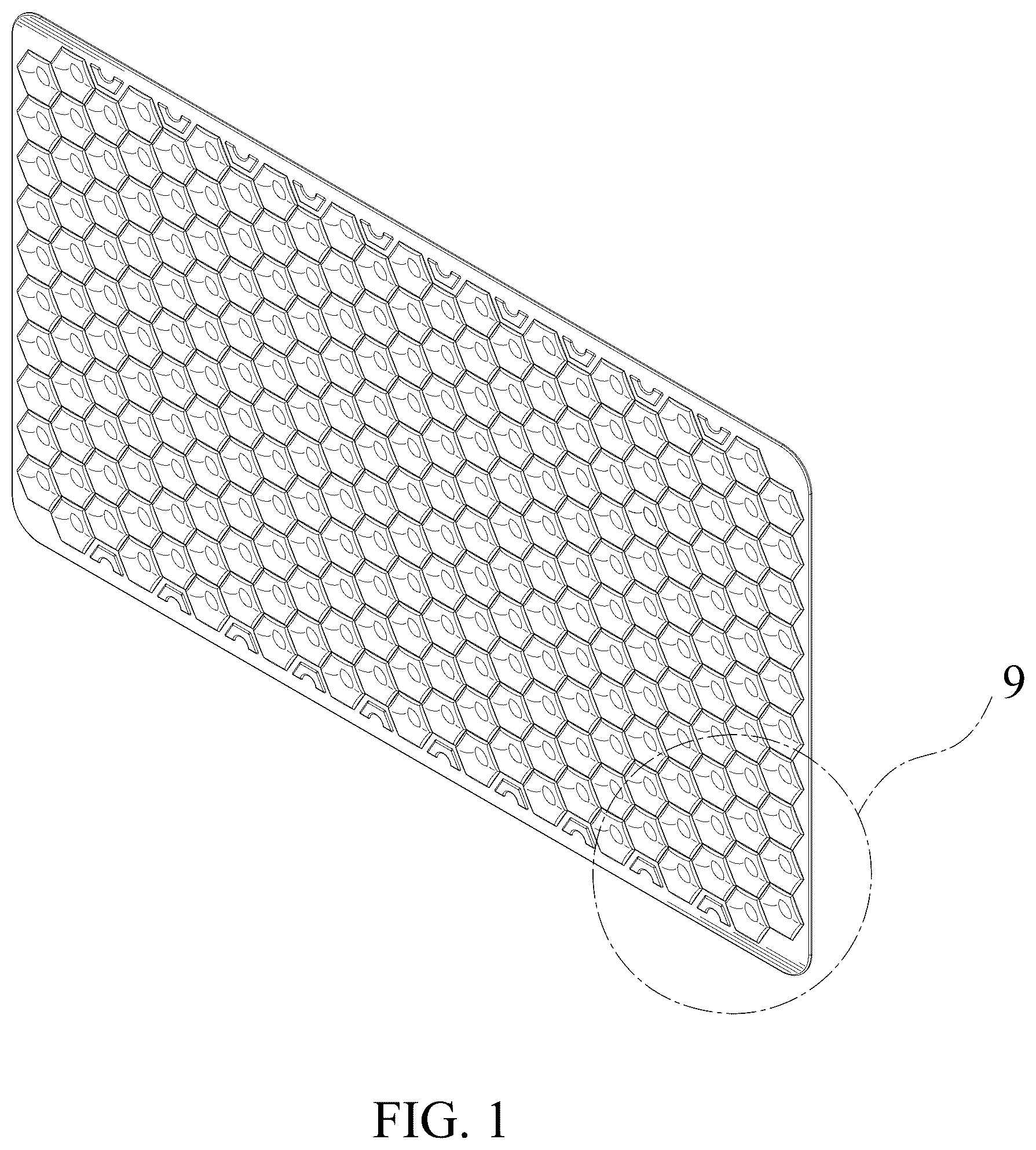 Patent USD1123441 — Bath mat — Figure 1