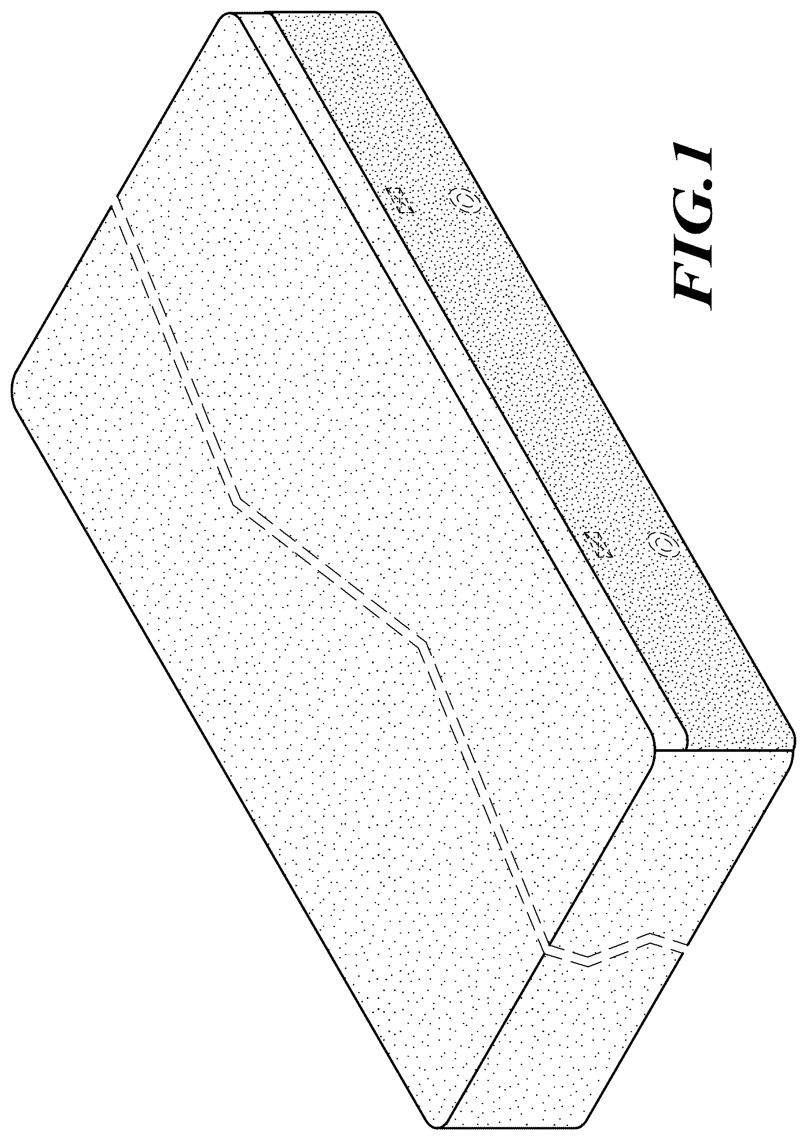Patent USD1123448 Figure 1 – Fitted bed sheet