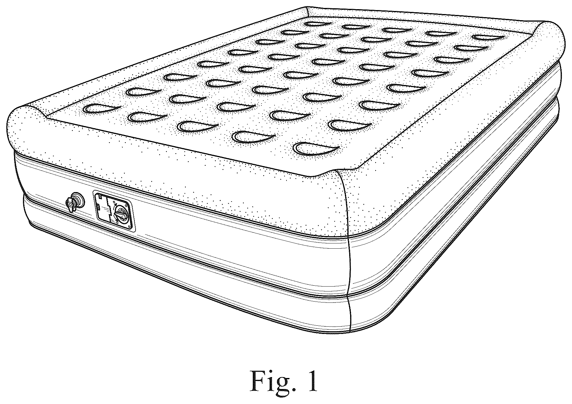 Patent USD1123449 — Inflatable mattress — Figure 1
