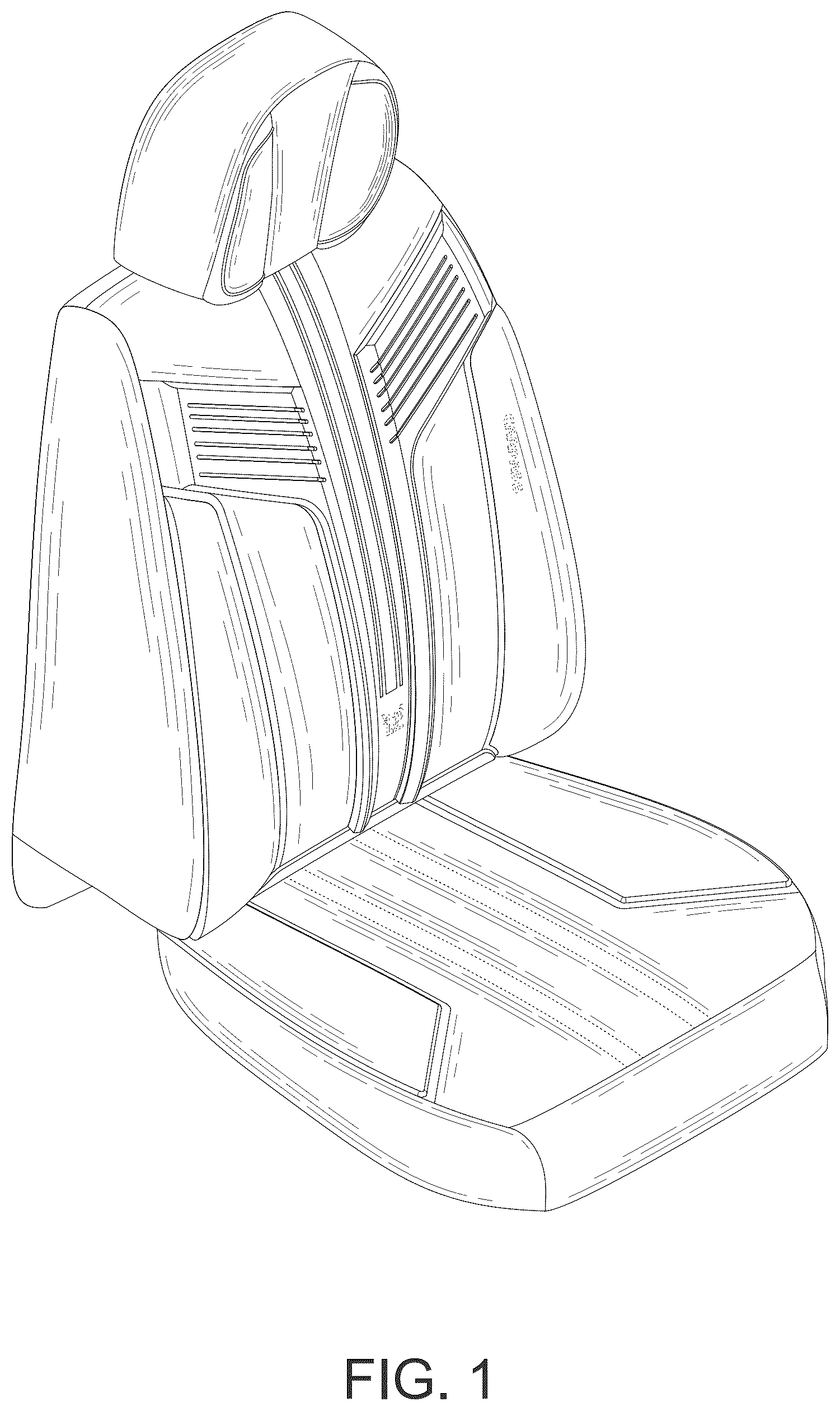Patent USD1123454 — Car seat cover — Figure 1