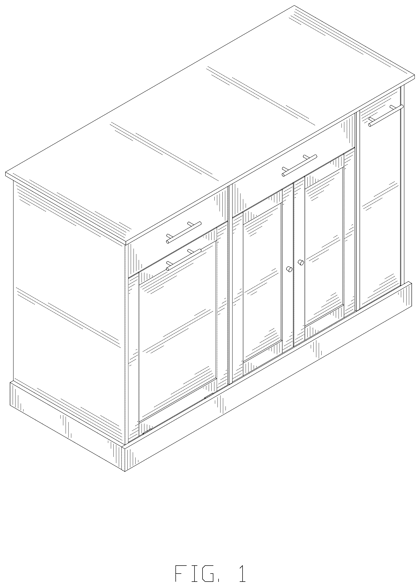 Patent USD1123459 — Cabinet — Figure 1