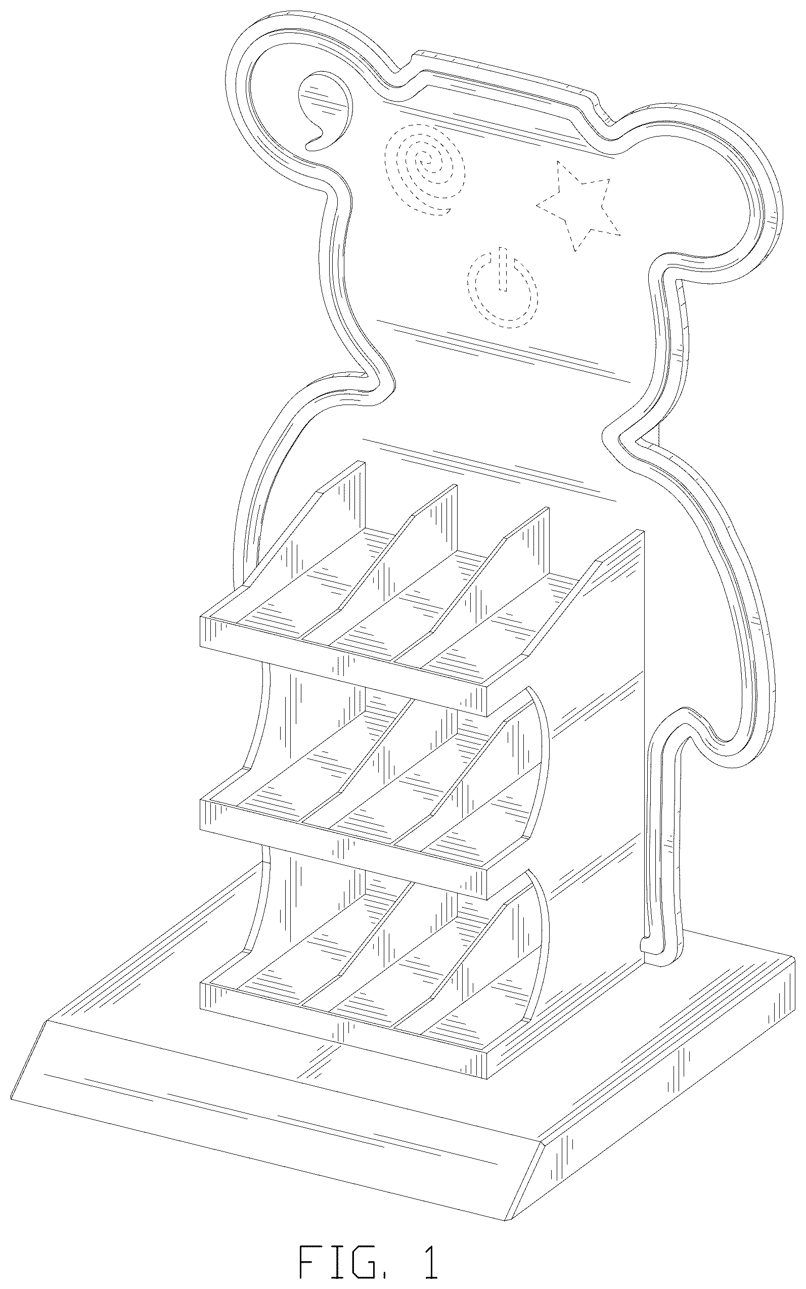 Patent USD1123463 — Display stand — Figure 1