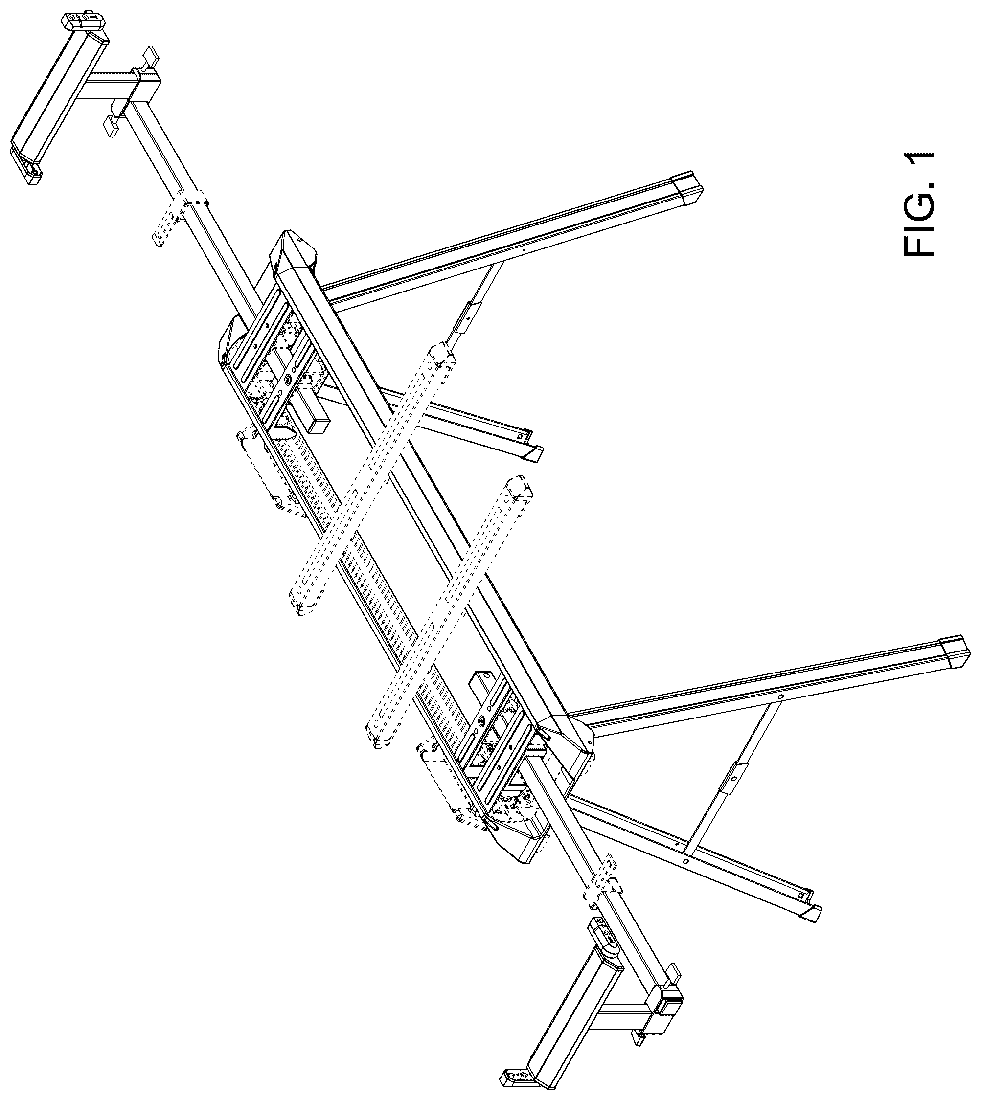 Patent USD1123468 Figure 1 – Work support stand
