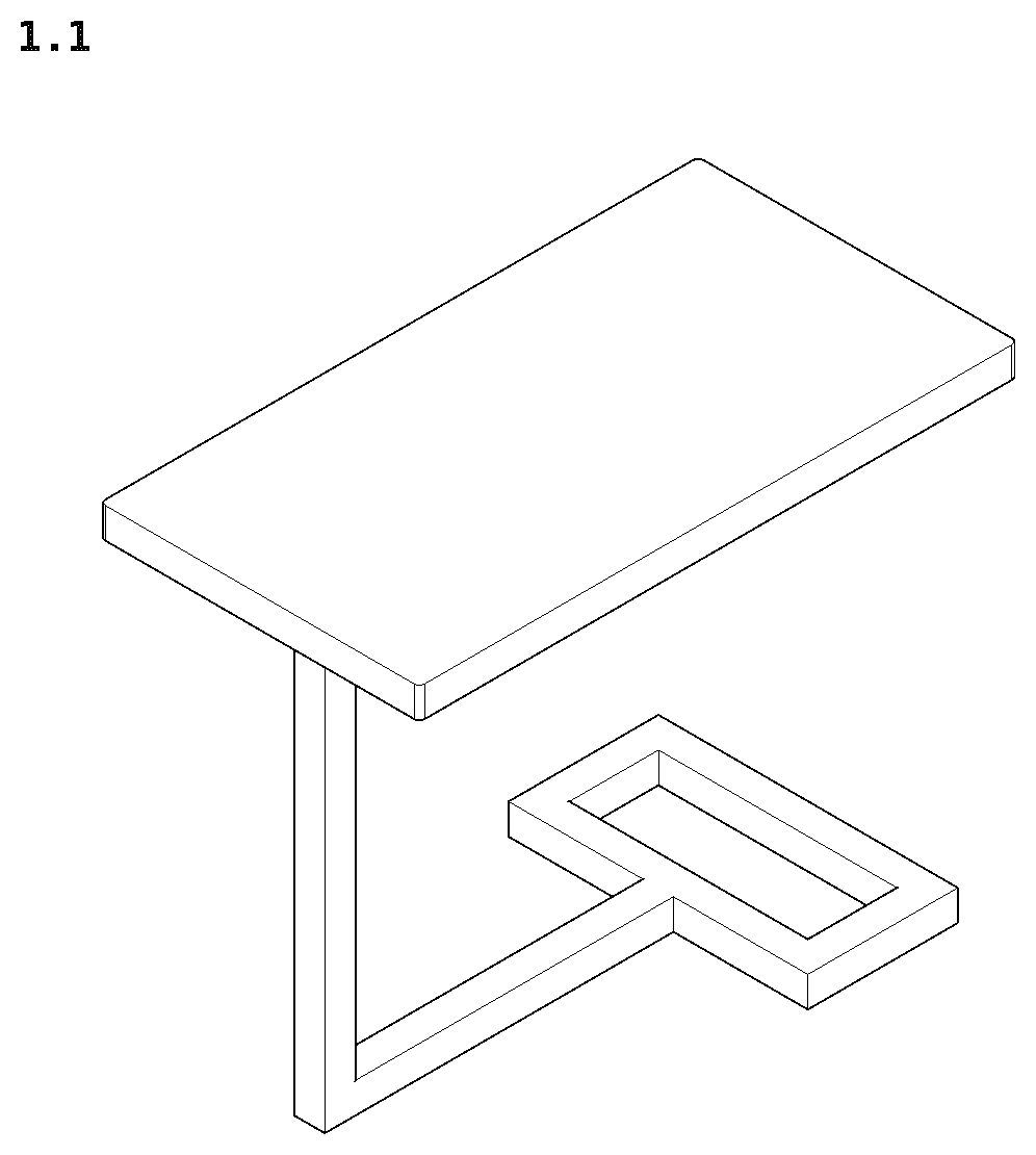 Patent USD1123470 — Single leg side table — Figure 1