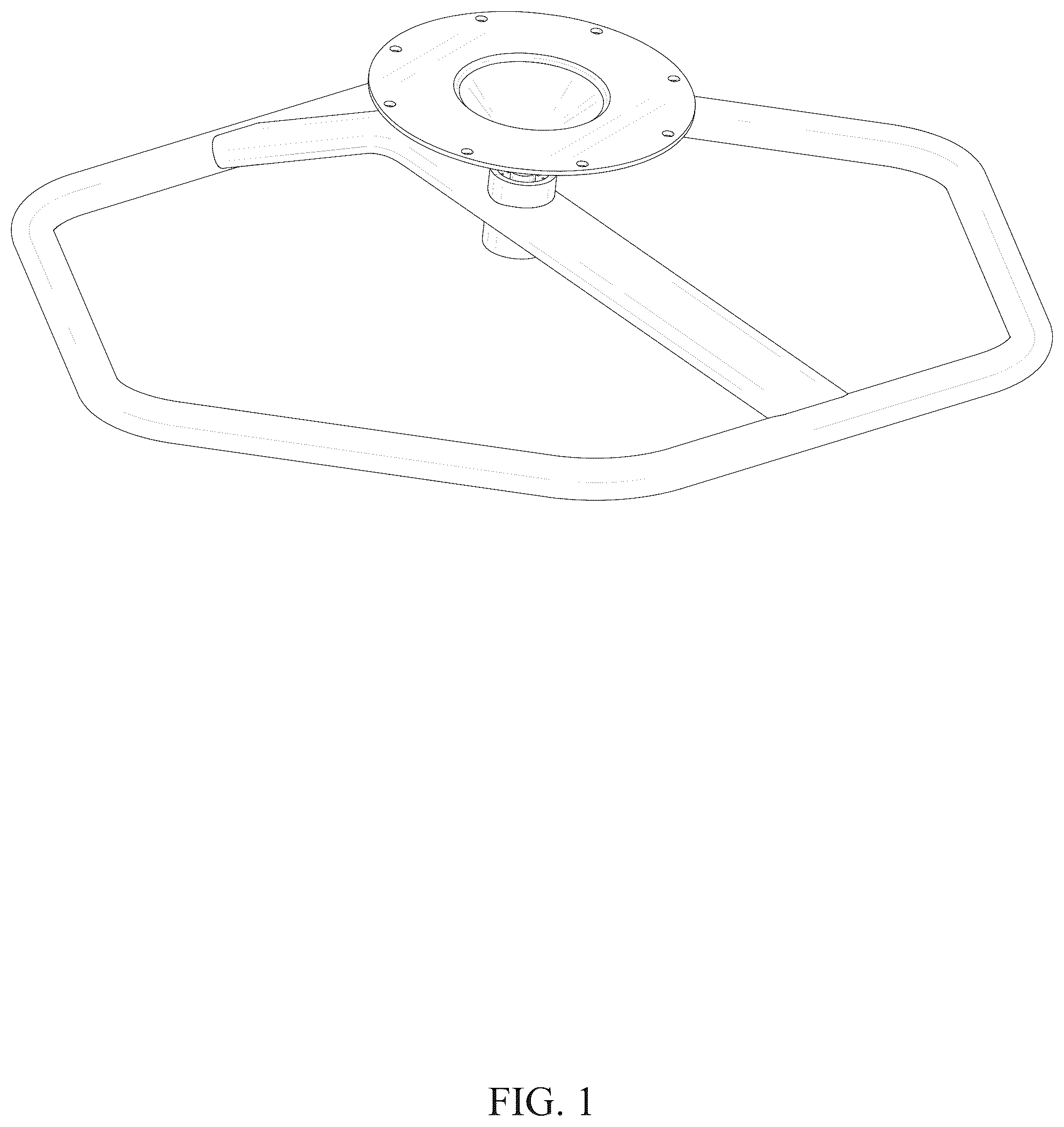 Patent USD1123476 — Swivel chair base — Figure 1