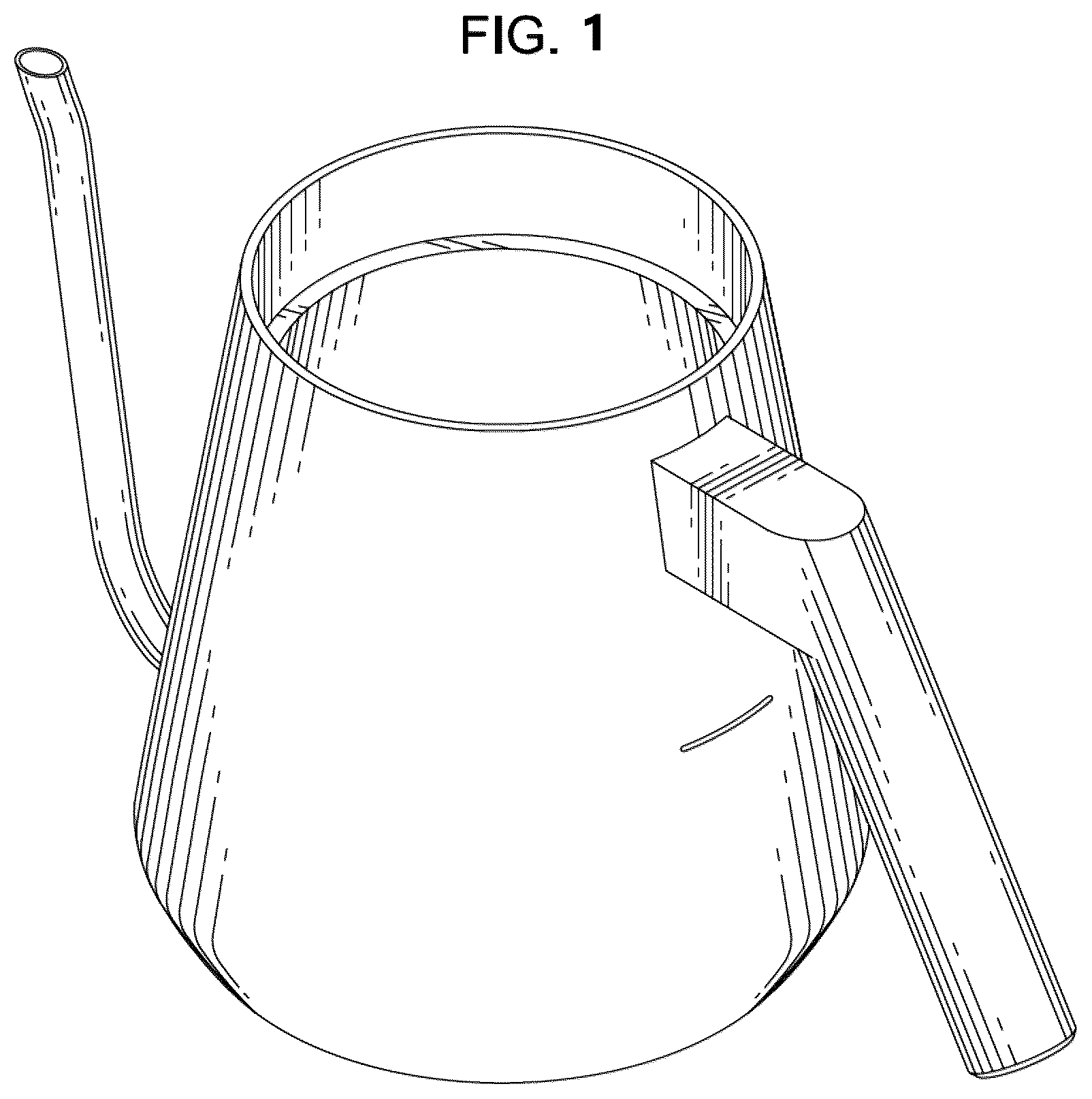 Patent USD1123488 — Pour-over kettle body — Figure 1
