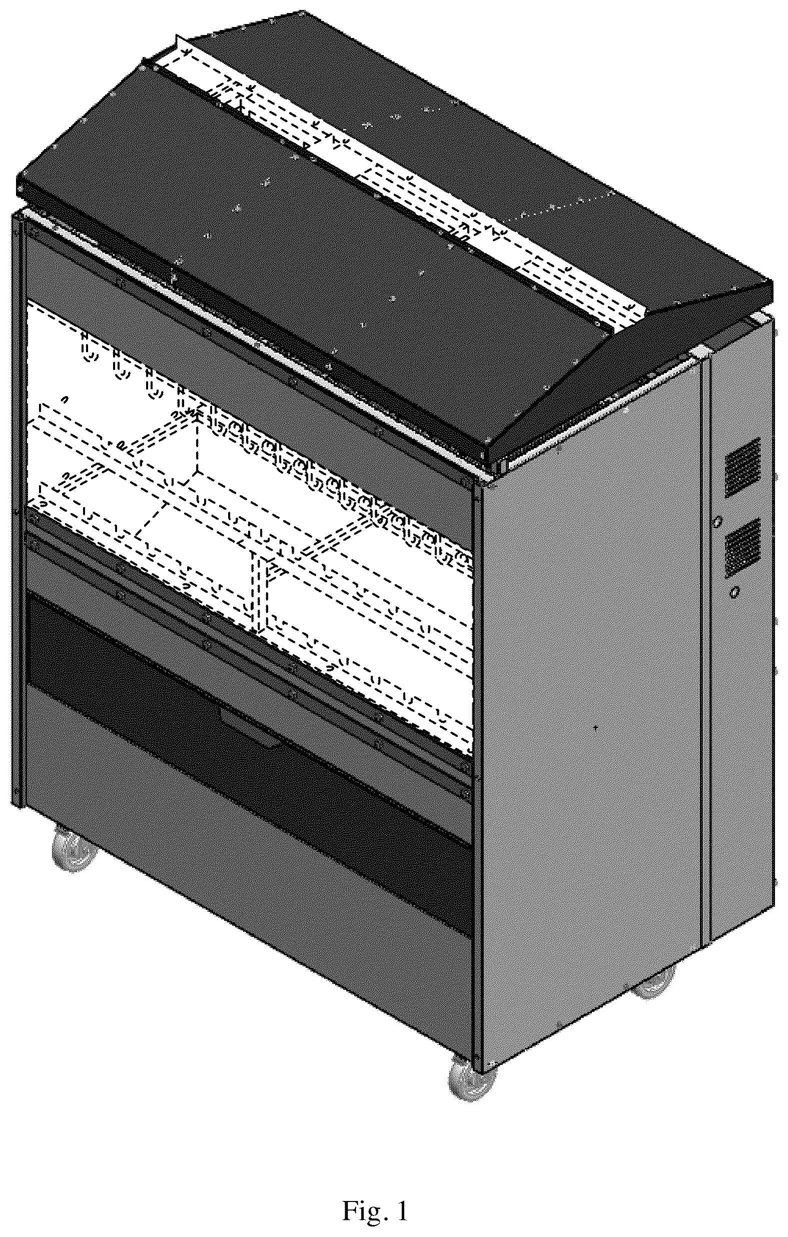 Patent USD1123494 Figure 1 – Barbeque grill
