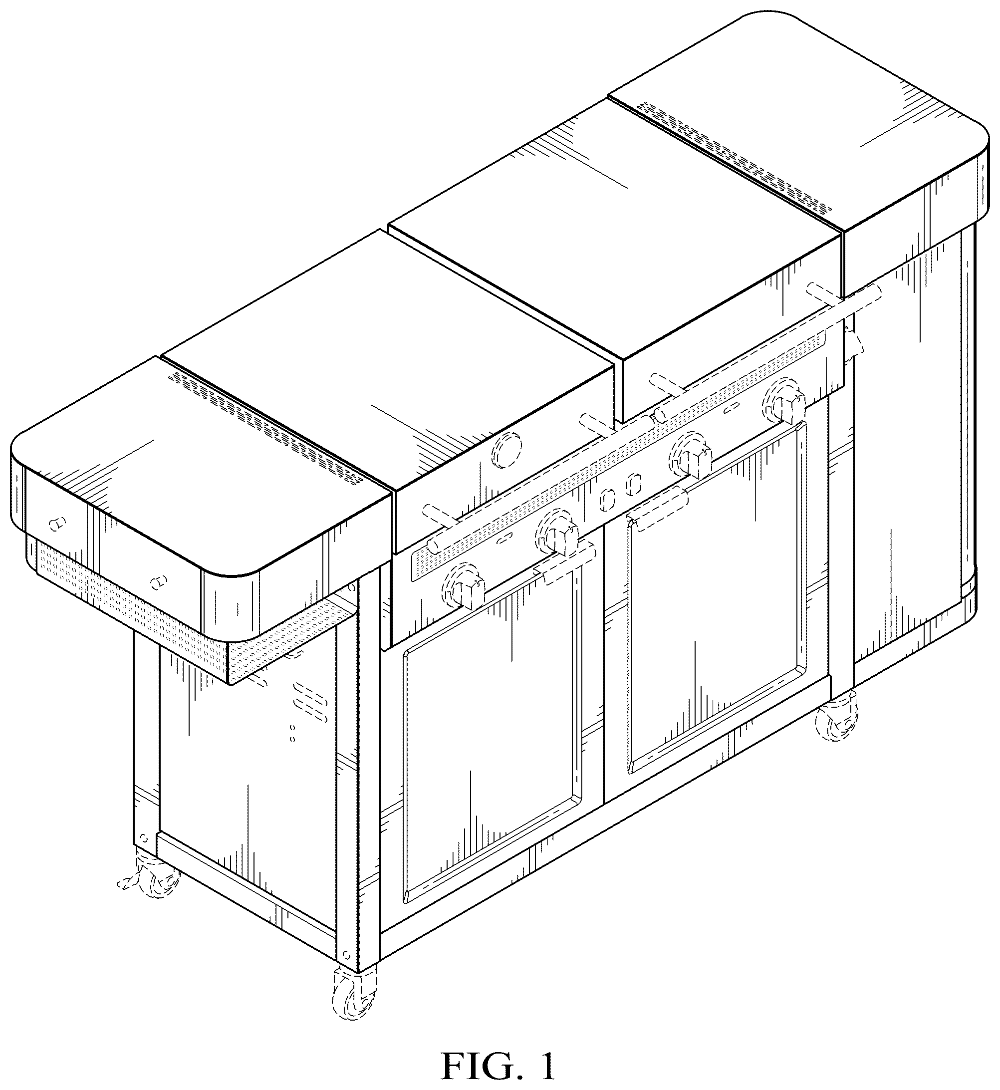 Patent USD1123495 Figure 1 – Mini kitchen