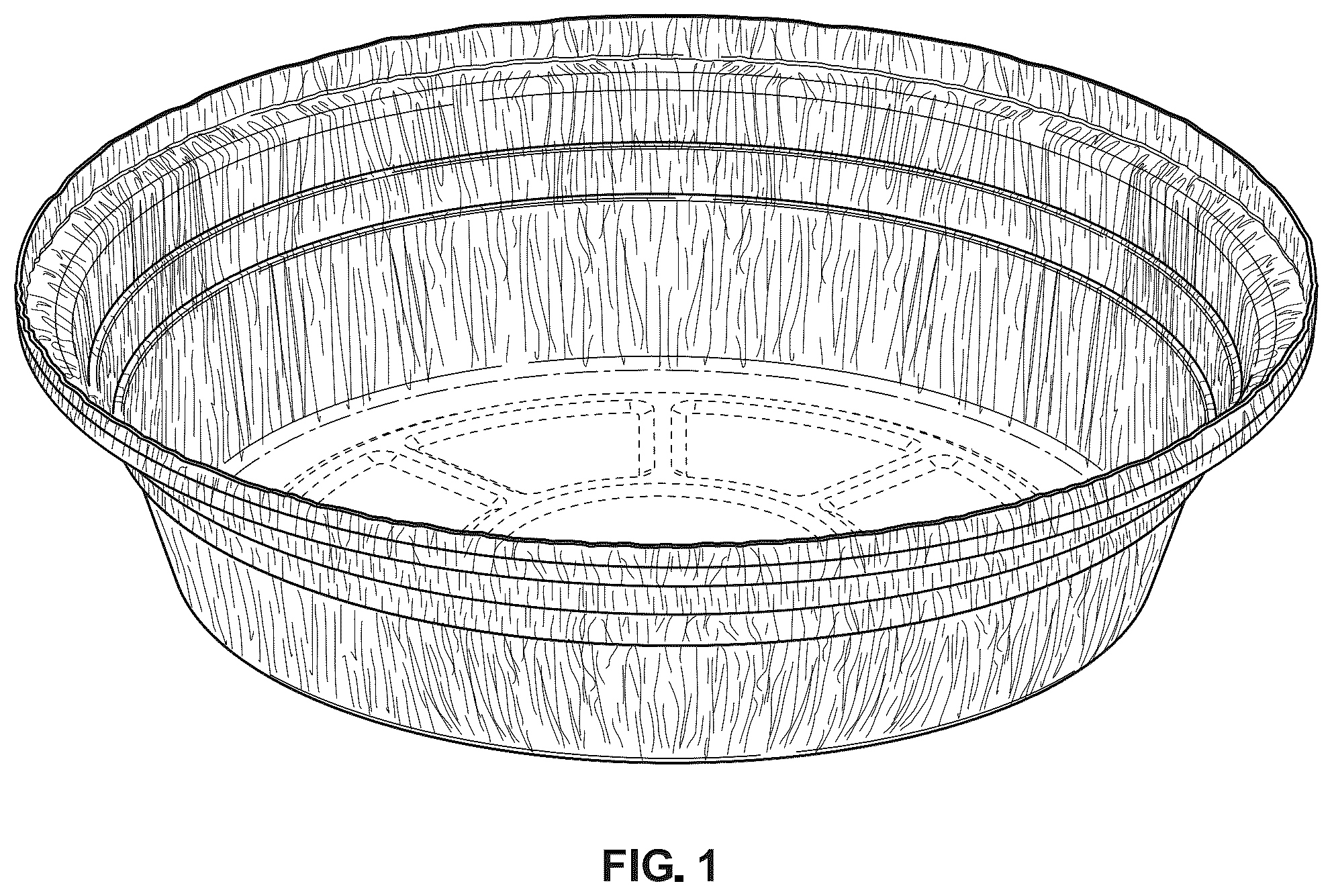 Patent USD1123501 — Round pan — Figure 1