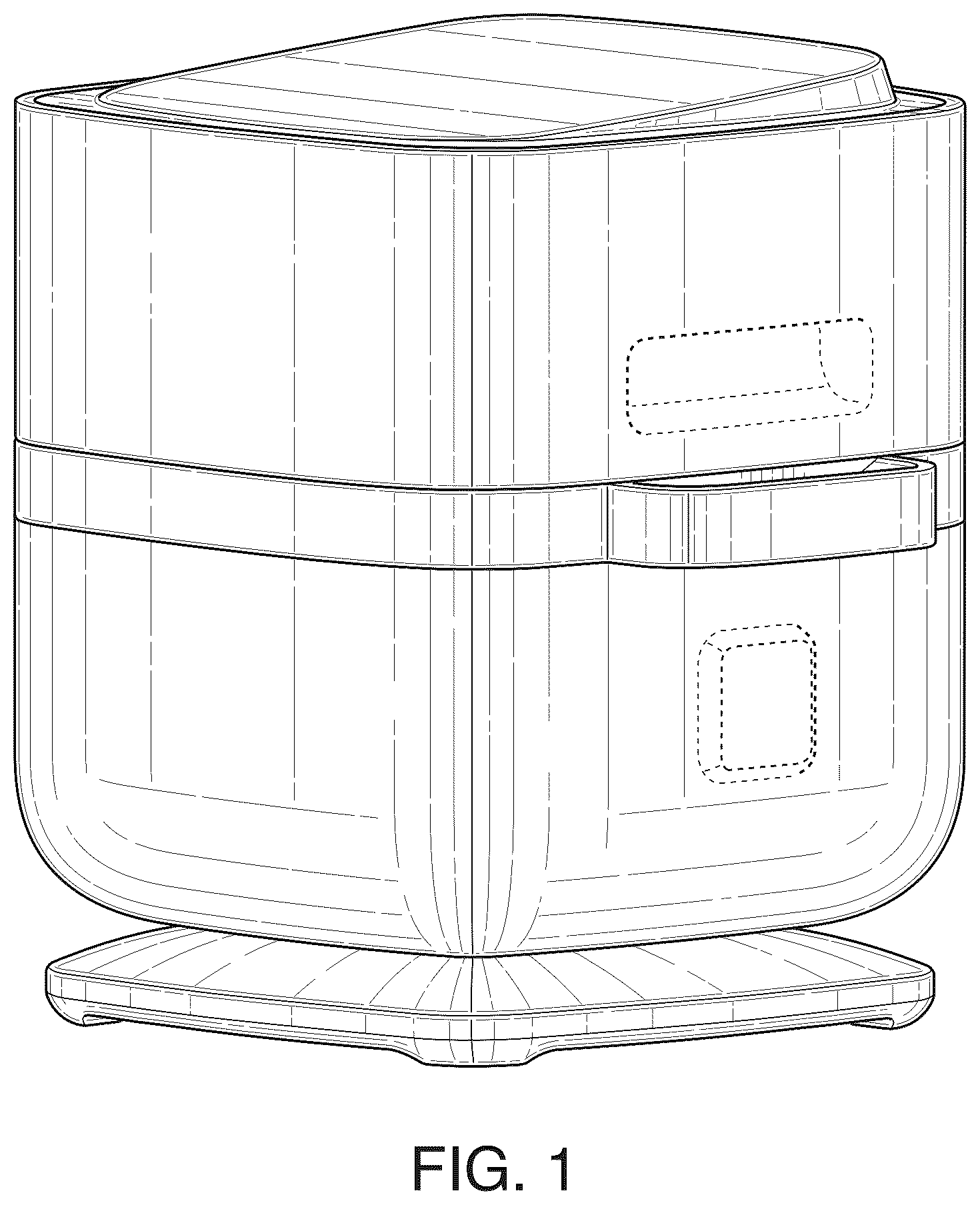 Patent USD1123502 Figure 1 – Air fryer