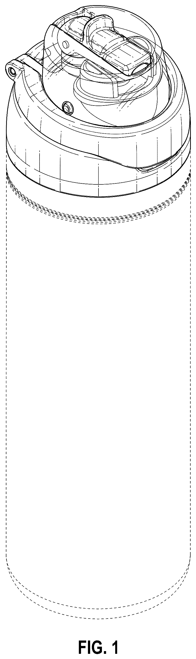 Patent USD1123508 Figure 1 – Cap for drinking container