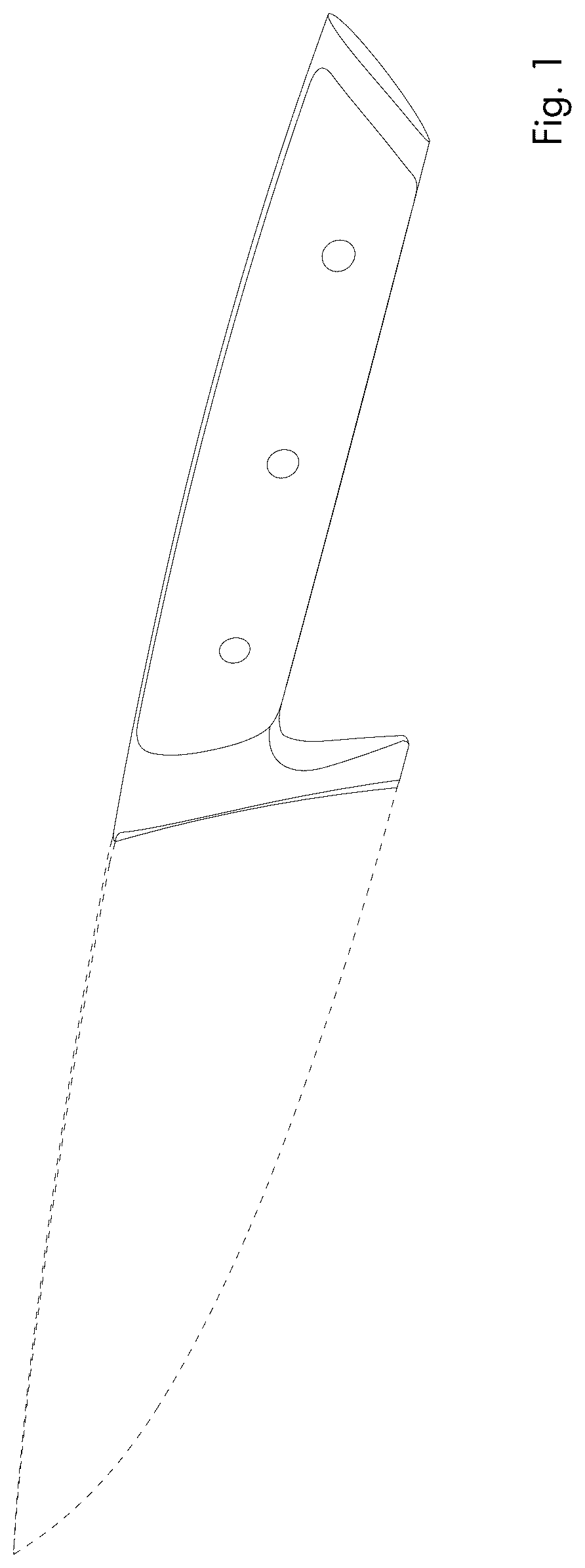 Patent USD1123516 — Knife handle — Figure 1