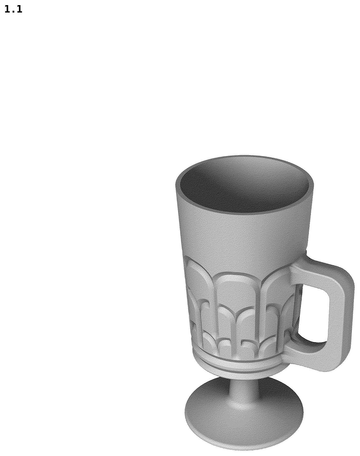 Patent USD1123525 — Drinking glass — Figure 1