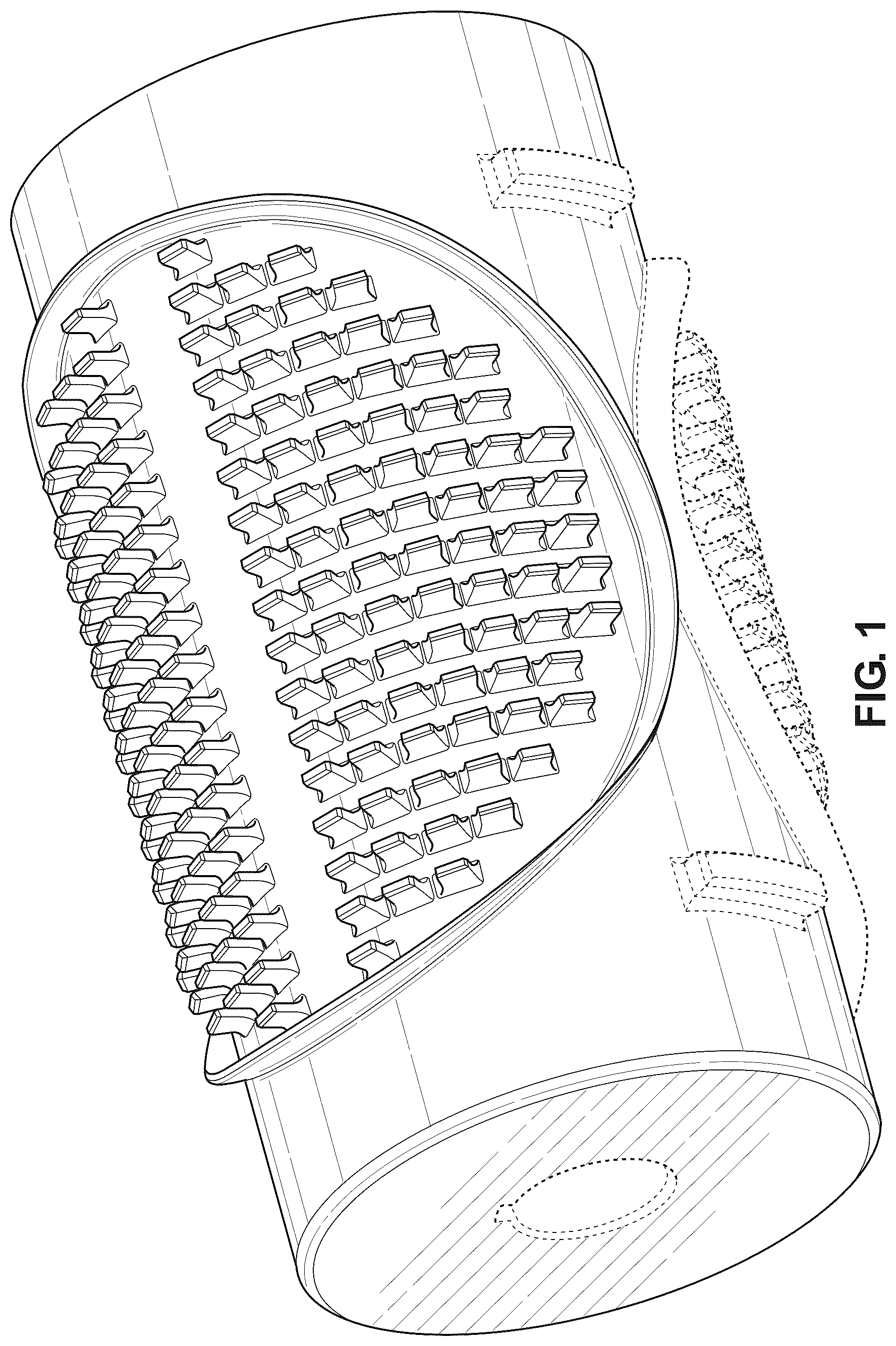 Patent USD1123538 Figure 1 – Cutter roller