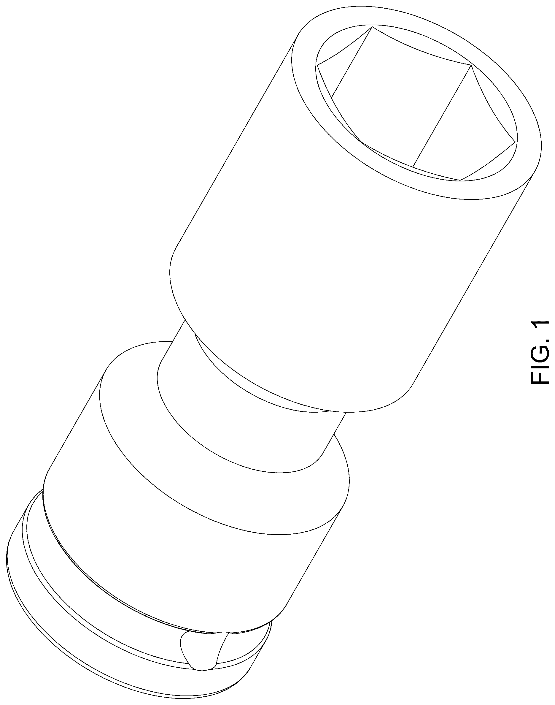 Patent USD1123550 — Impact socket — Figure 1