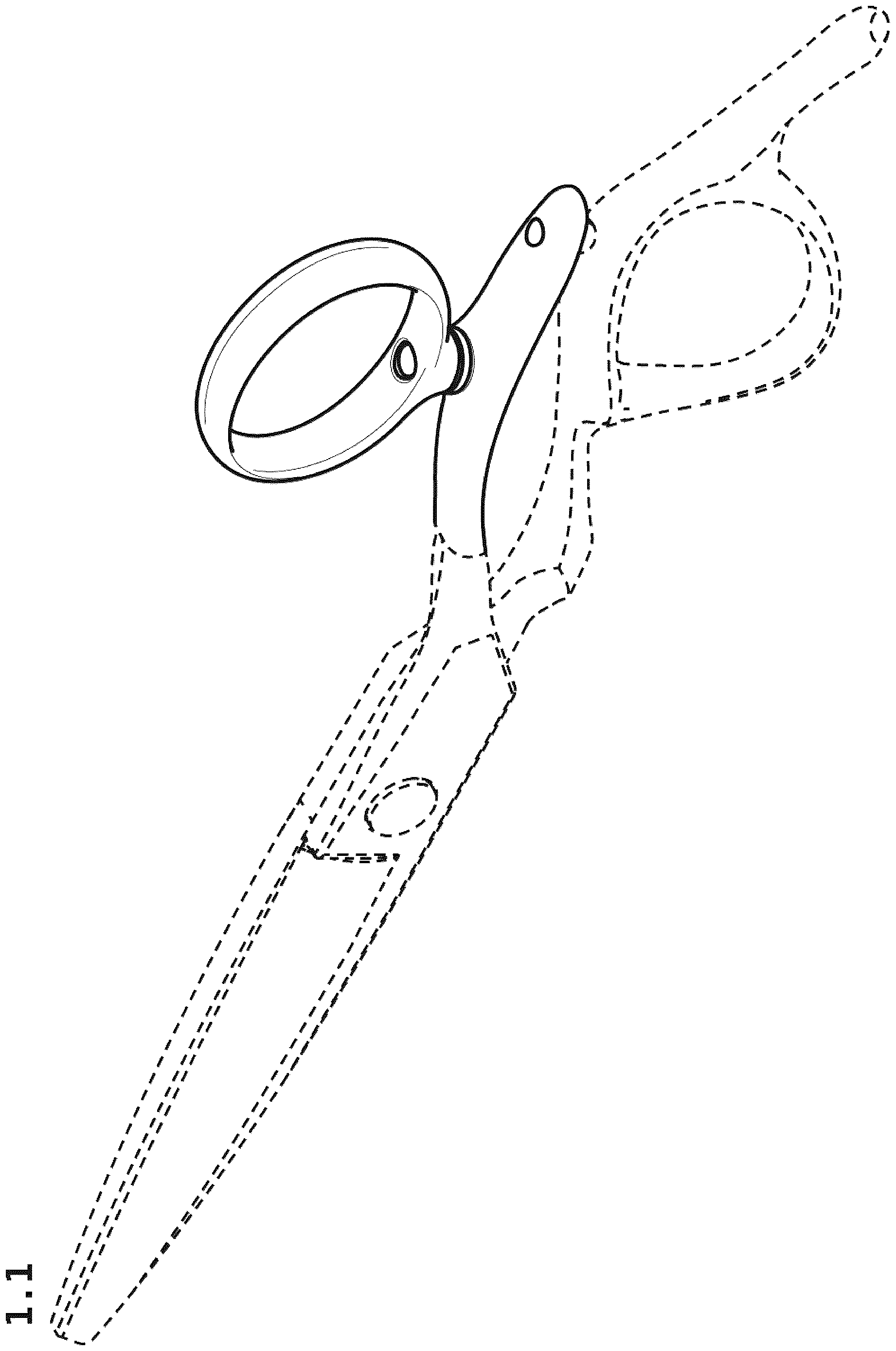 Patent USD1123551 — Scissors — Figure 1