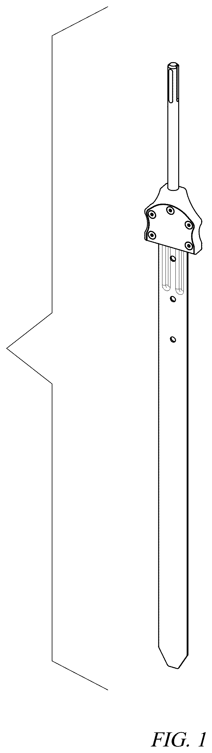 Patent USD1123553 — Stake driver bit and stake set — Figure 1