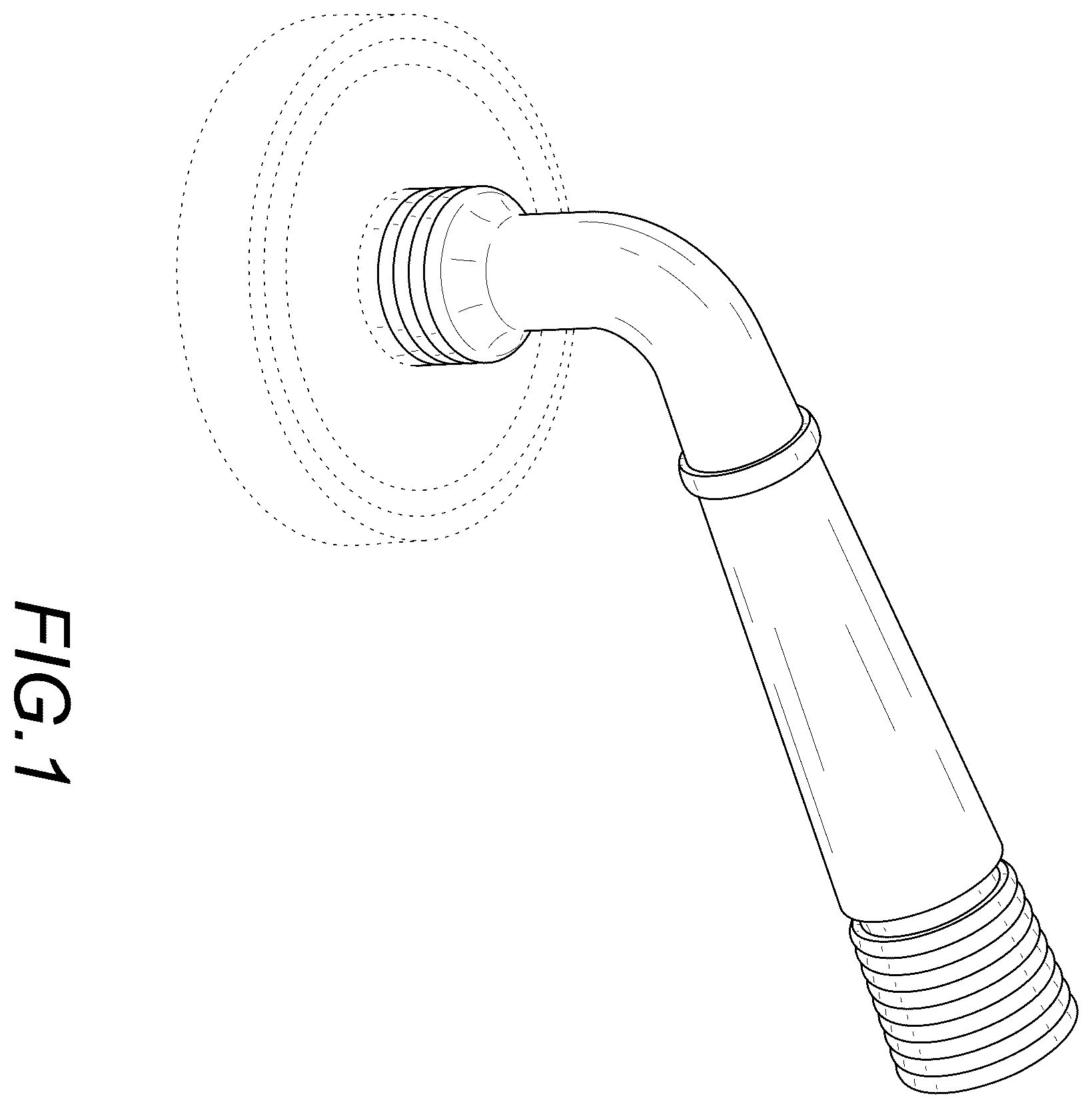 Patent USD1123562 — Door handle — Figure 1