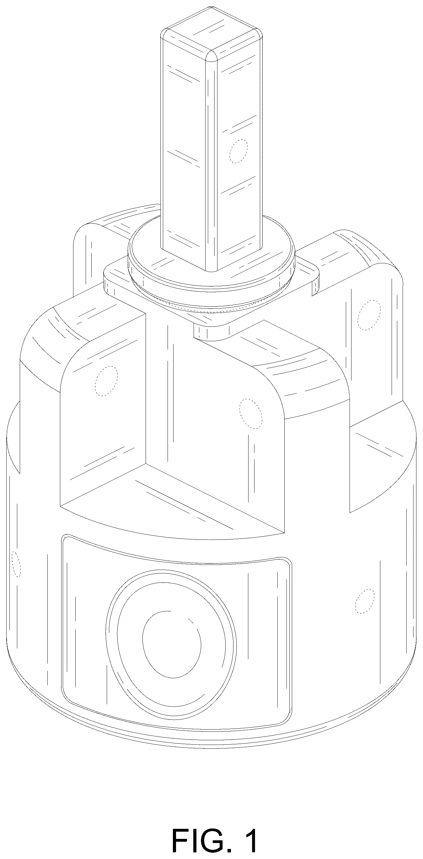Patent USD1123568 — Central lock for folding tent — Figure 1