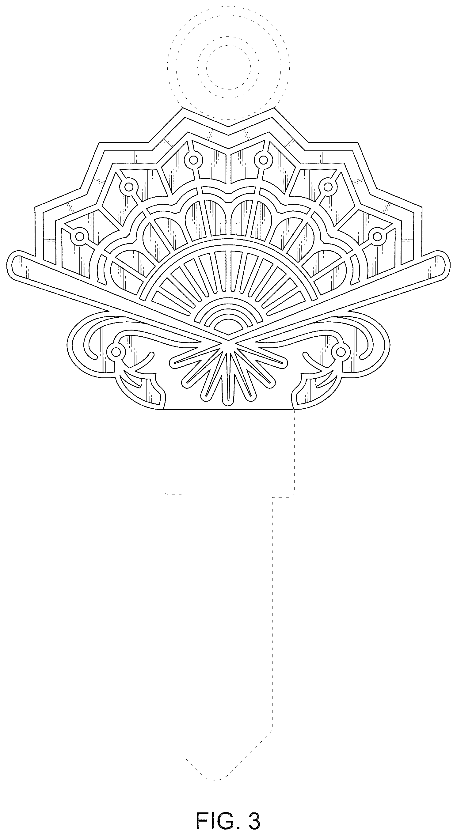 Patent USD1123571 Figure 3 – Key