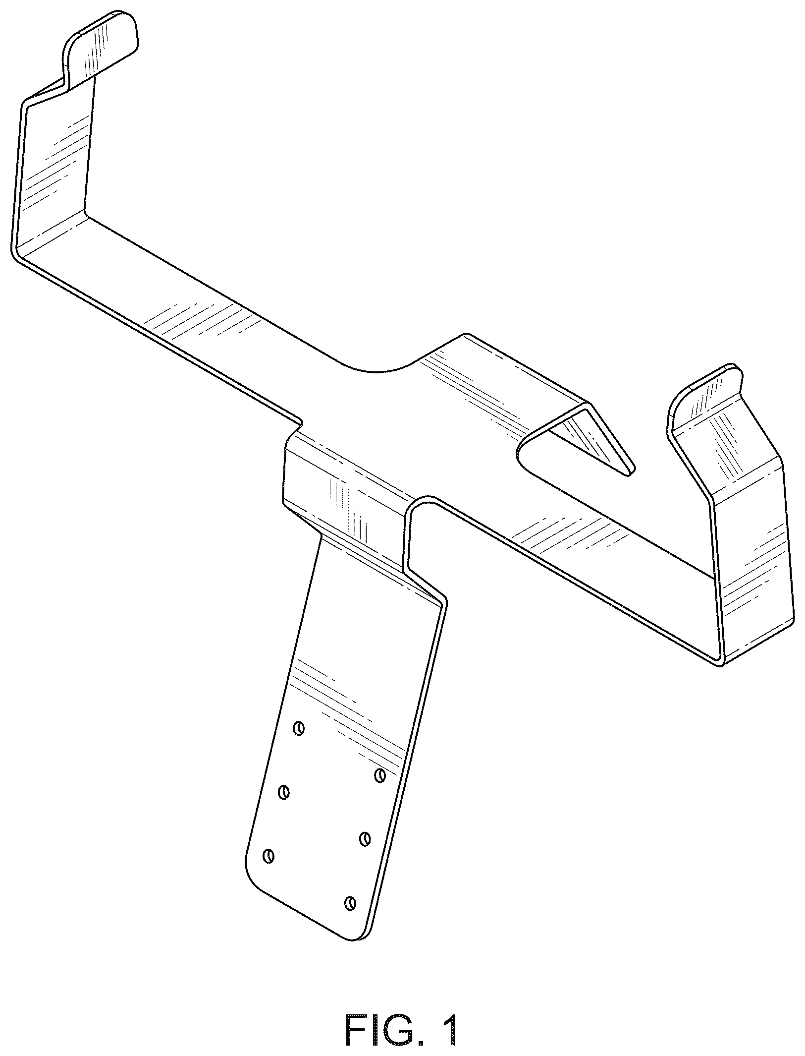 Patent USD1123573 — Screen mounting bracket — Figure 1
