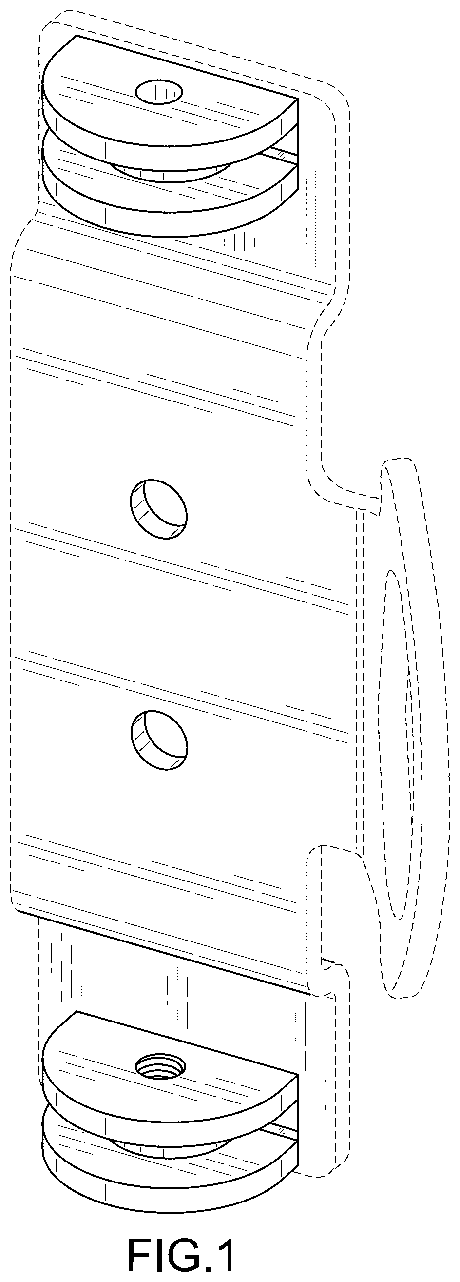 Patent USD1123574 Figure 1 – Mounting plate