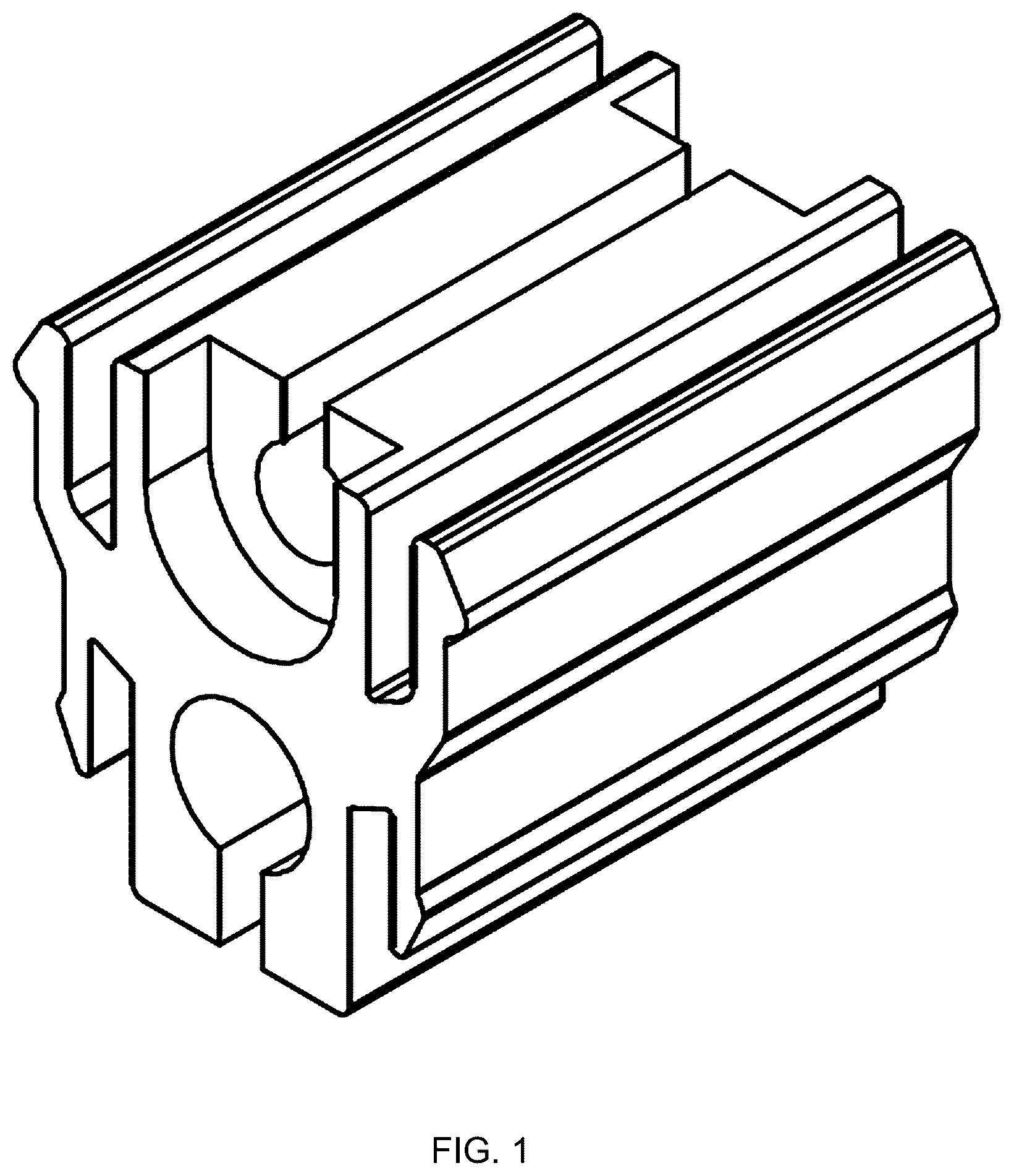Patent USD1123582 Figure 1 – Clip for mounting battens