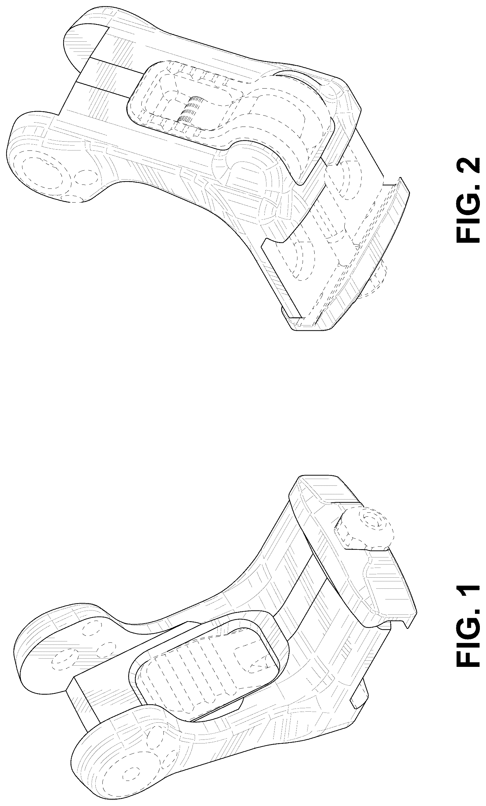 Patent USD1123586 — Accessory rail clamping device — Figure 1