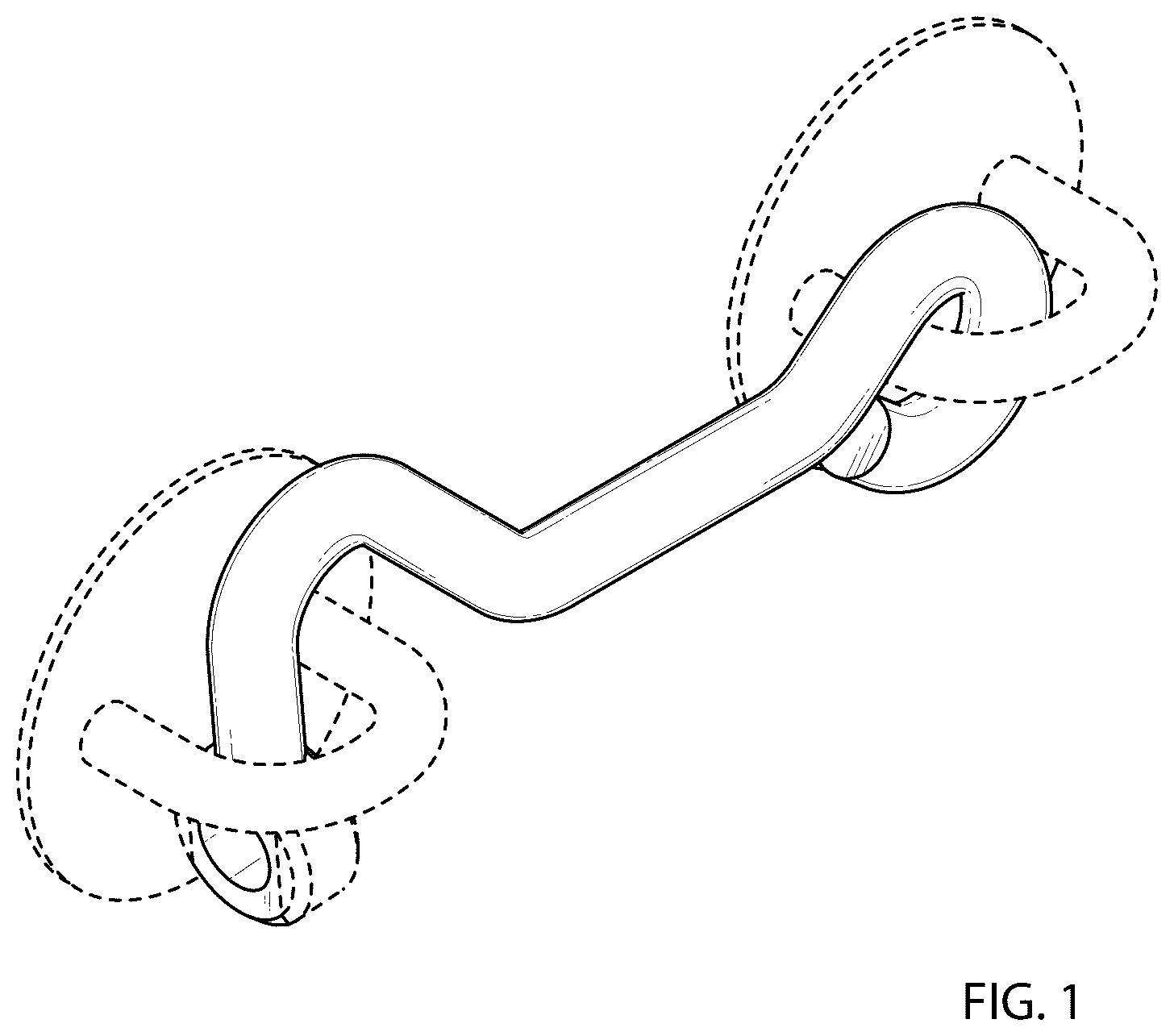 Patent USD1123592 Figure 1 – Hook eye latch