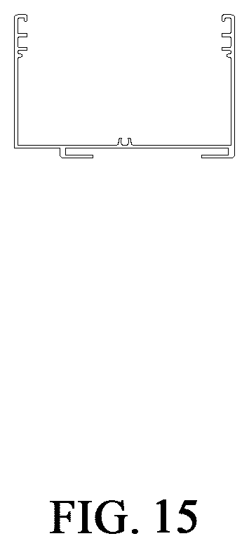 Patent USD1123594 Figure 15 – Upper beam for curtain
