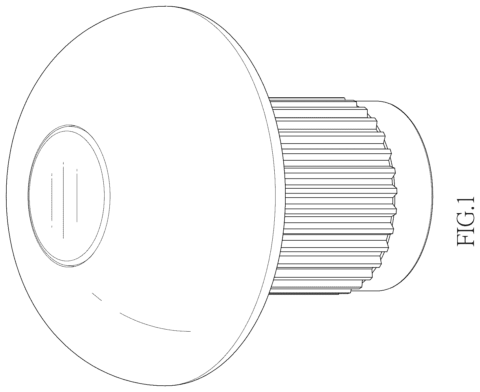 Patent USD1123601 Figure 1 – Rivet nut