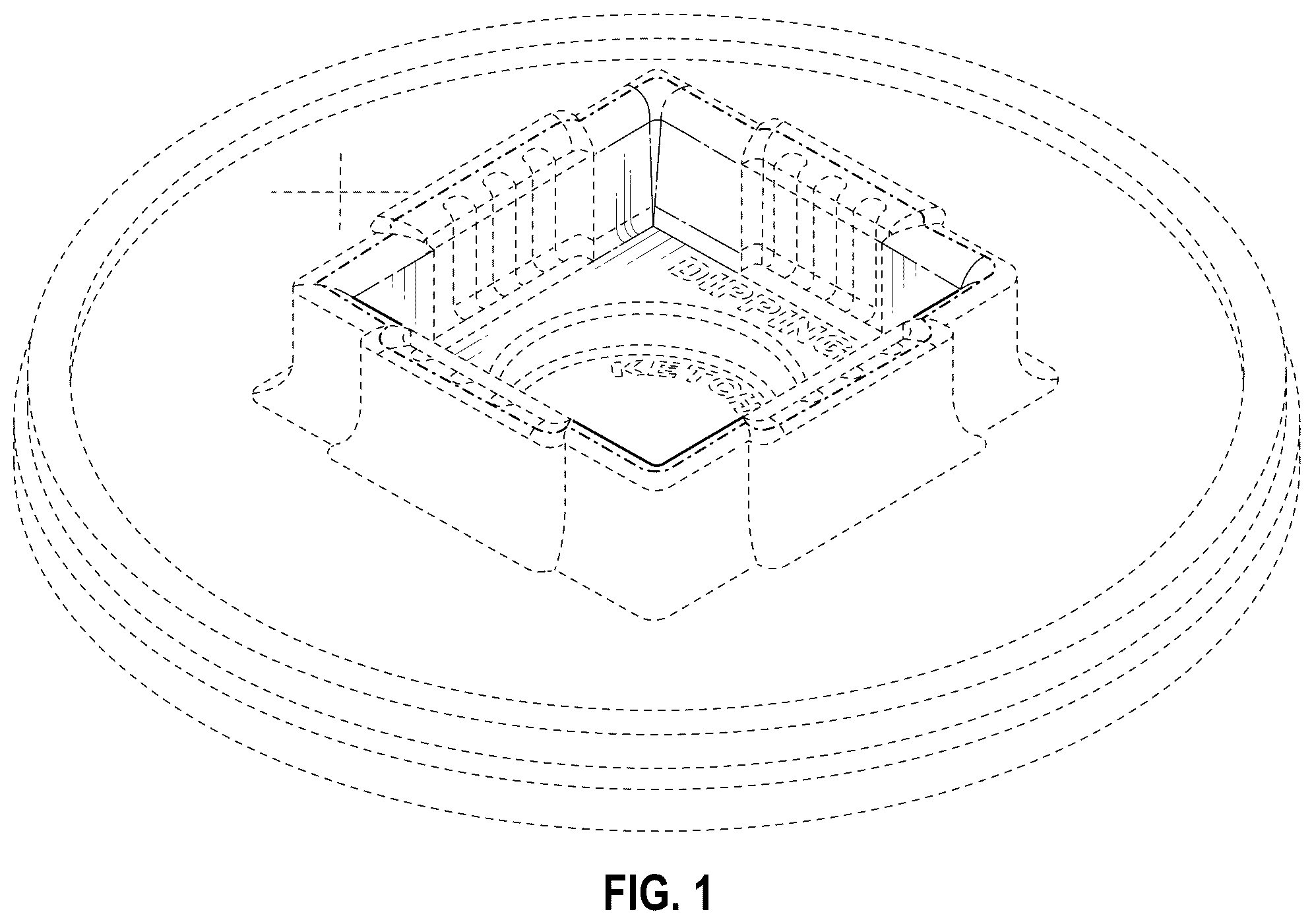 Patent USD1123621 — Cup lid with a condiment holder — Figure 1