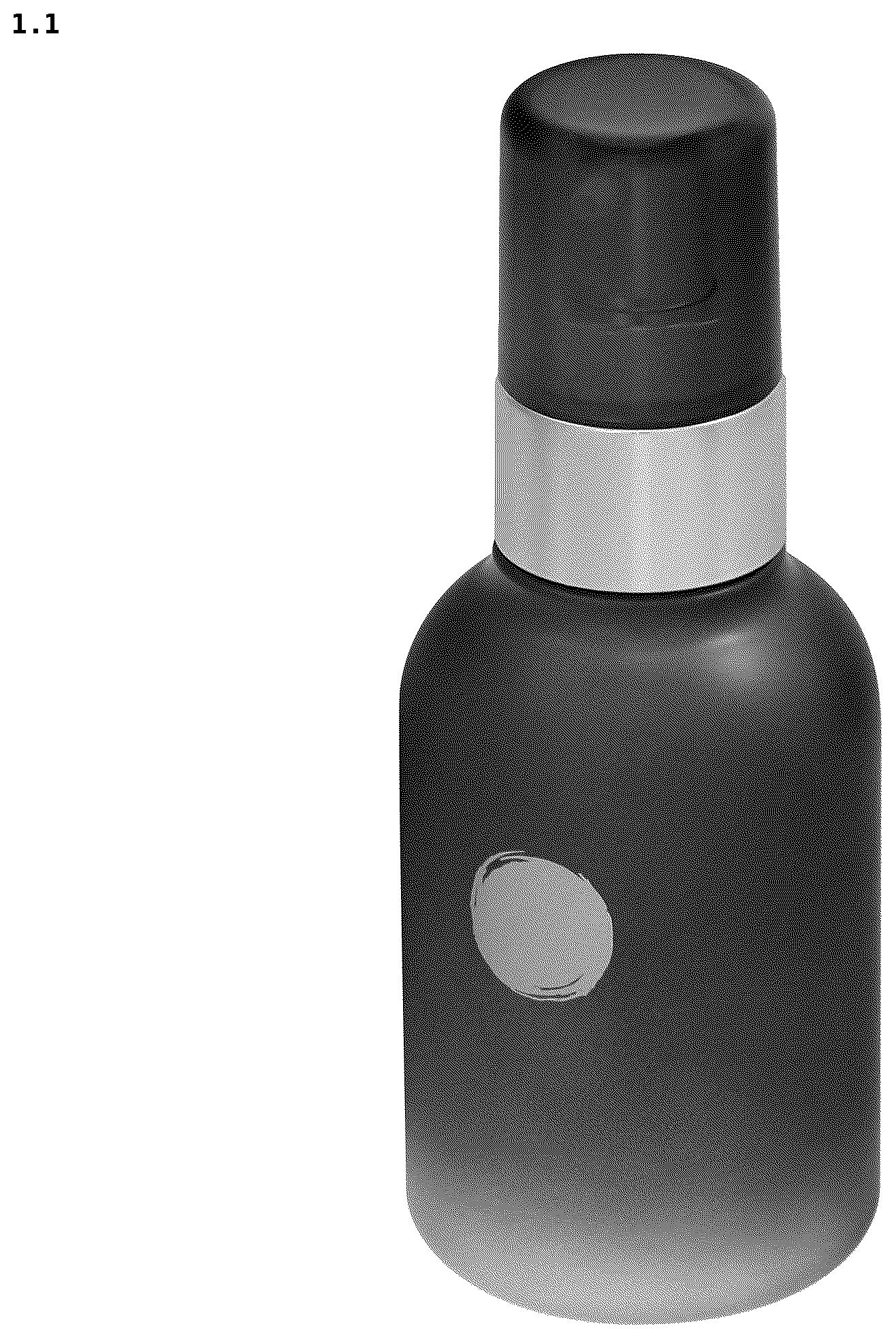 Patent USD1123642 Figure 1 – Spray bottle