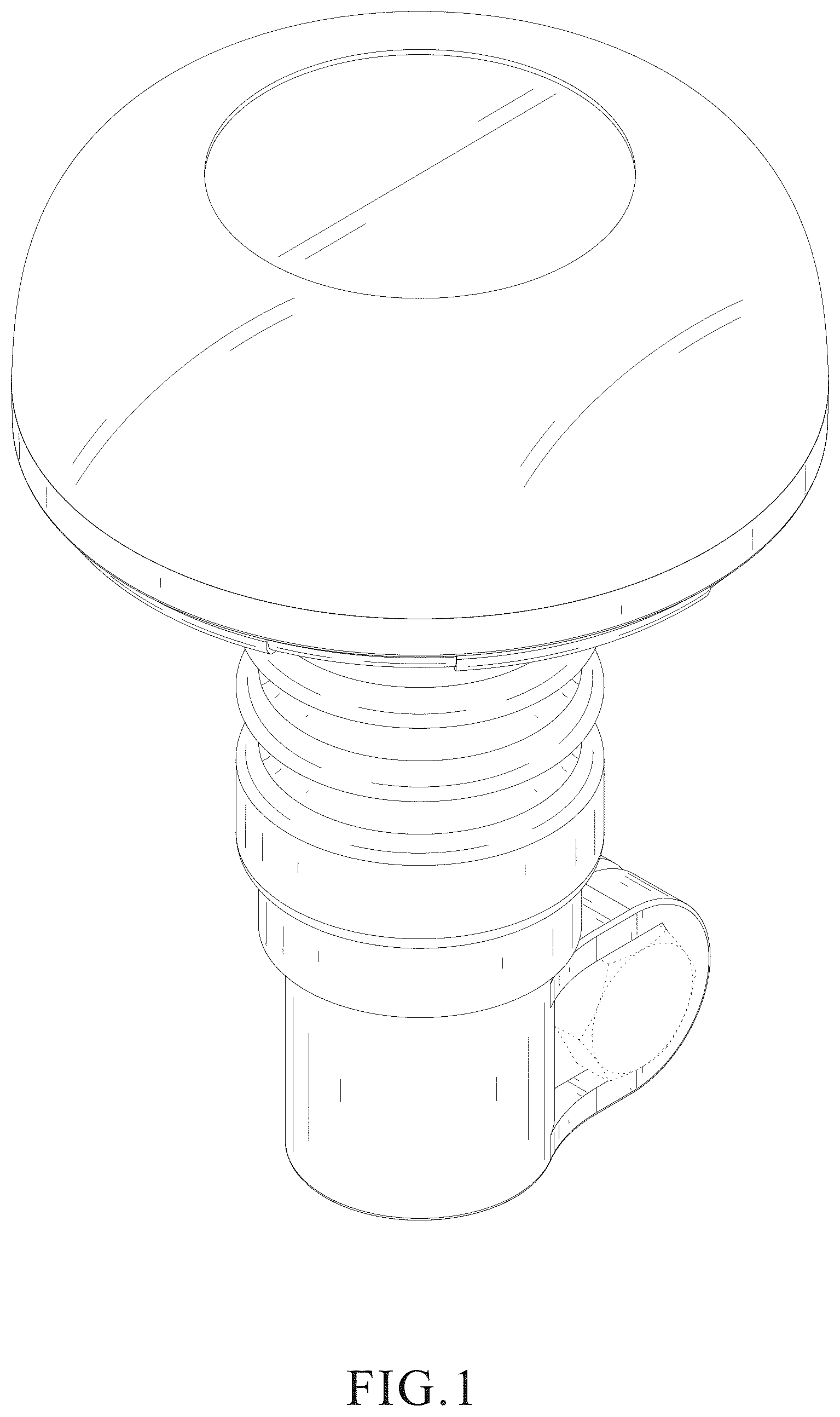 Patent USD1123673 — Warning light — Figure 1