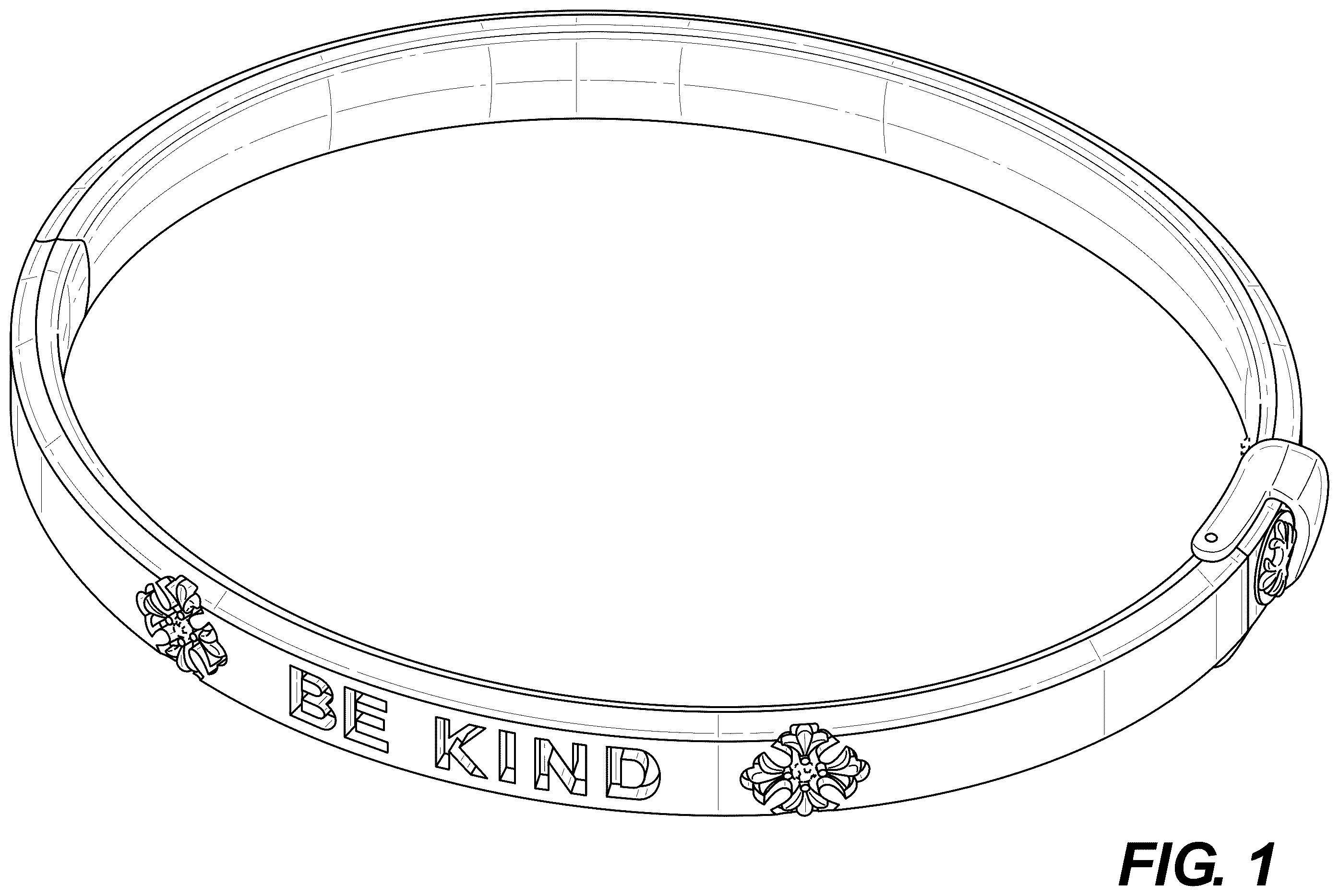 Patent USD1123683 — Bracelet — Figure 1