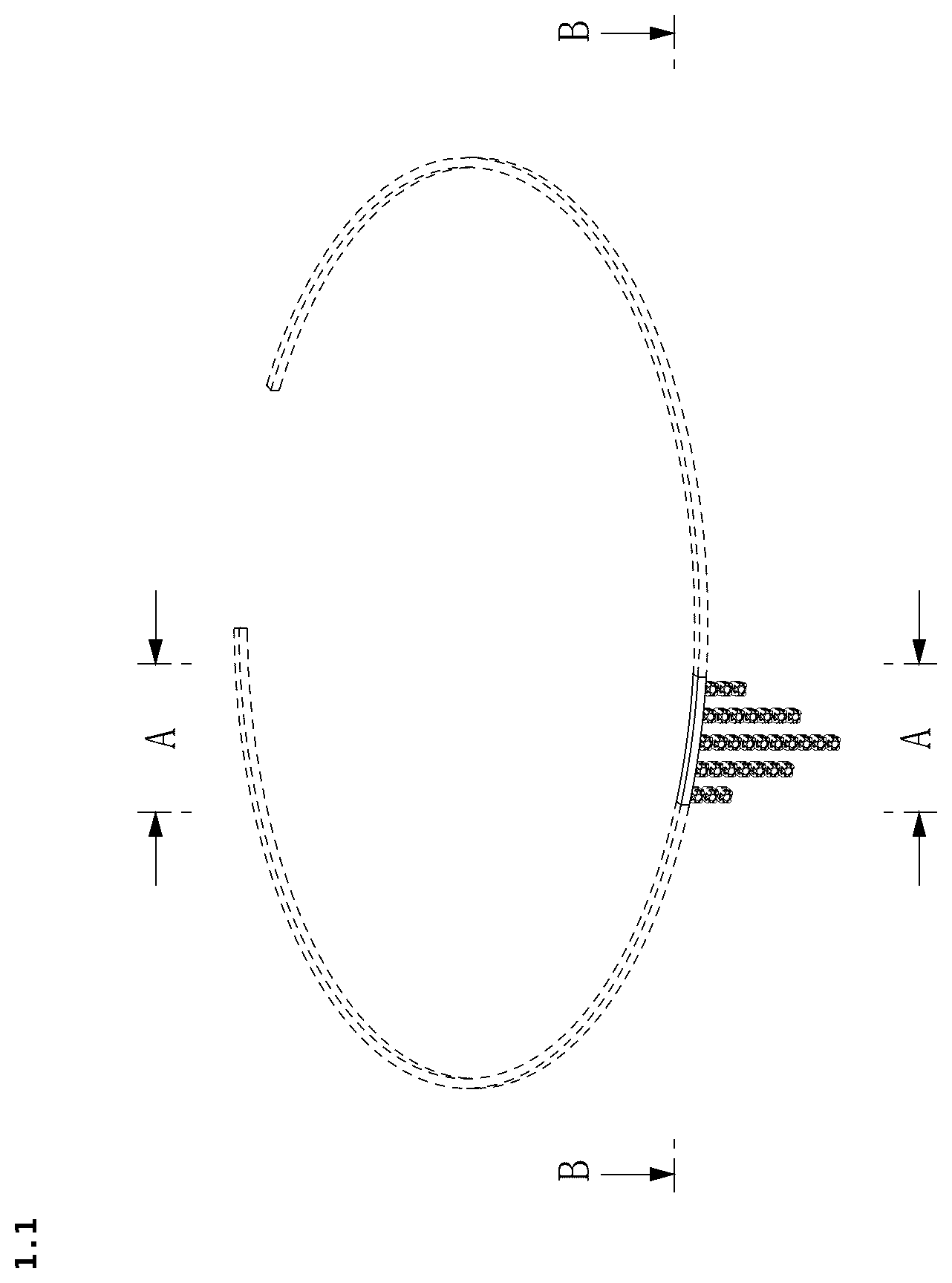 Patent USD1123687 Figure 1 – Choker