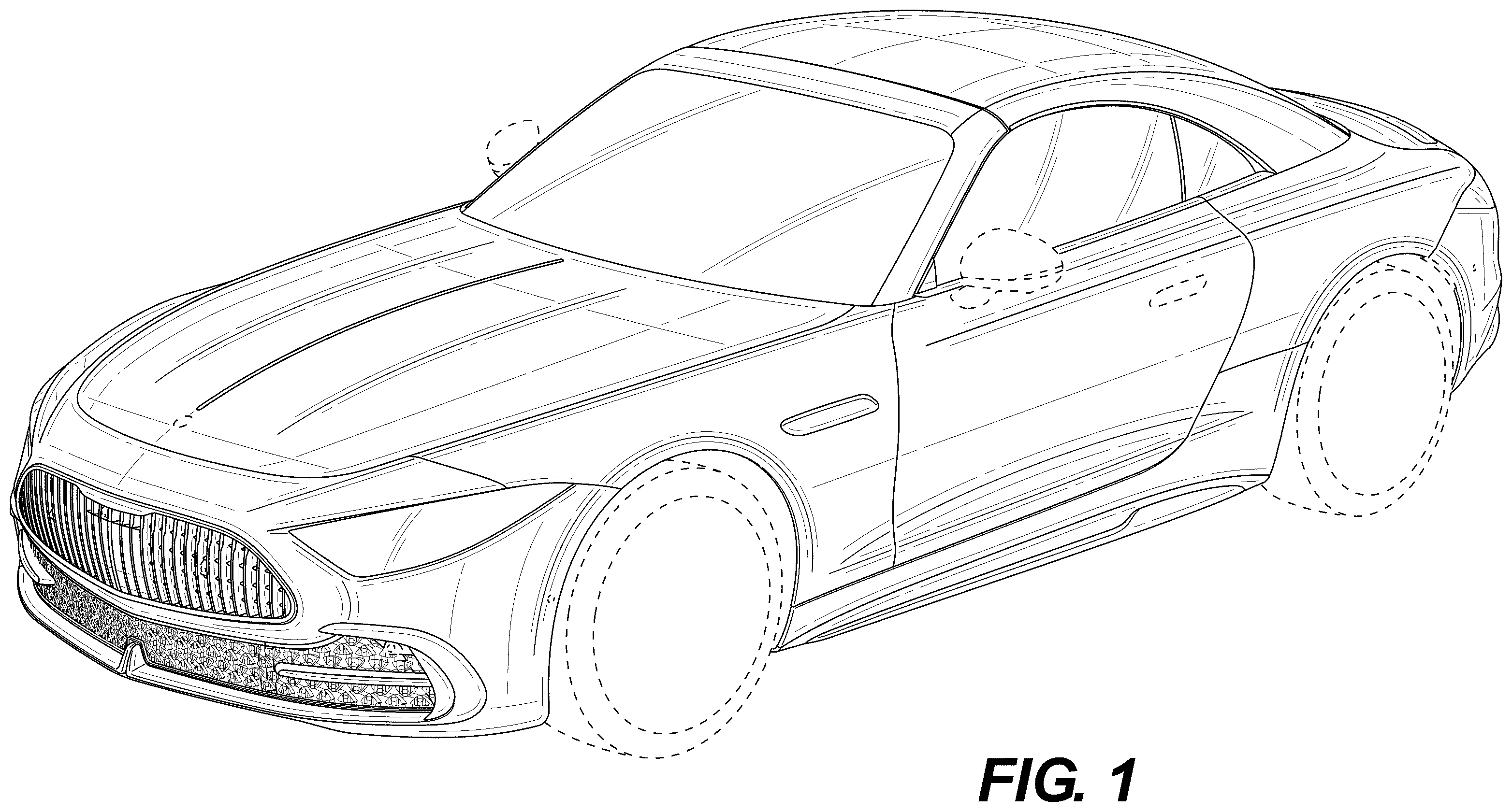 Patent USD1123716 Figure 1 – Motor vehicle, toy replica, and/or other replica
