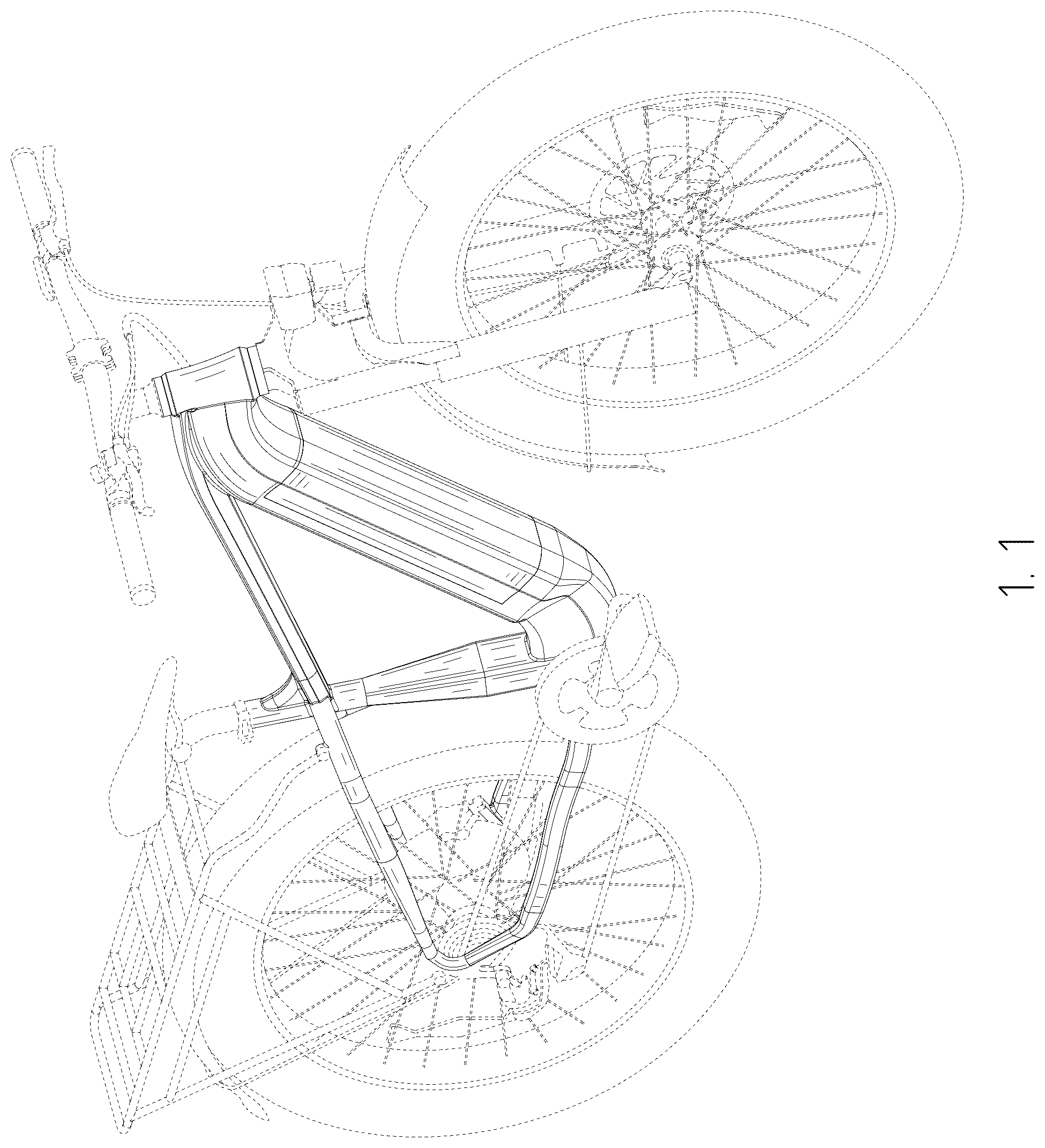 Patent USD1123731 — Electric bicycle — Figure 1